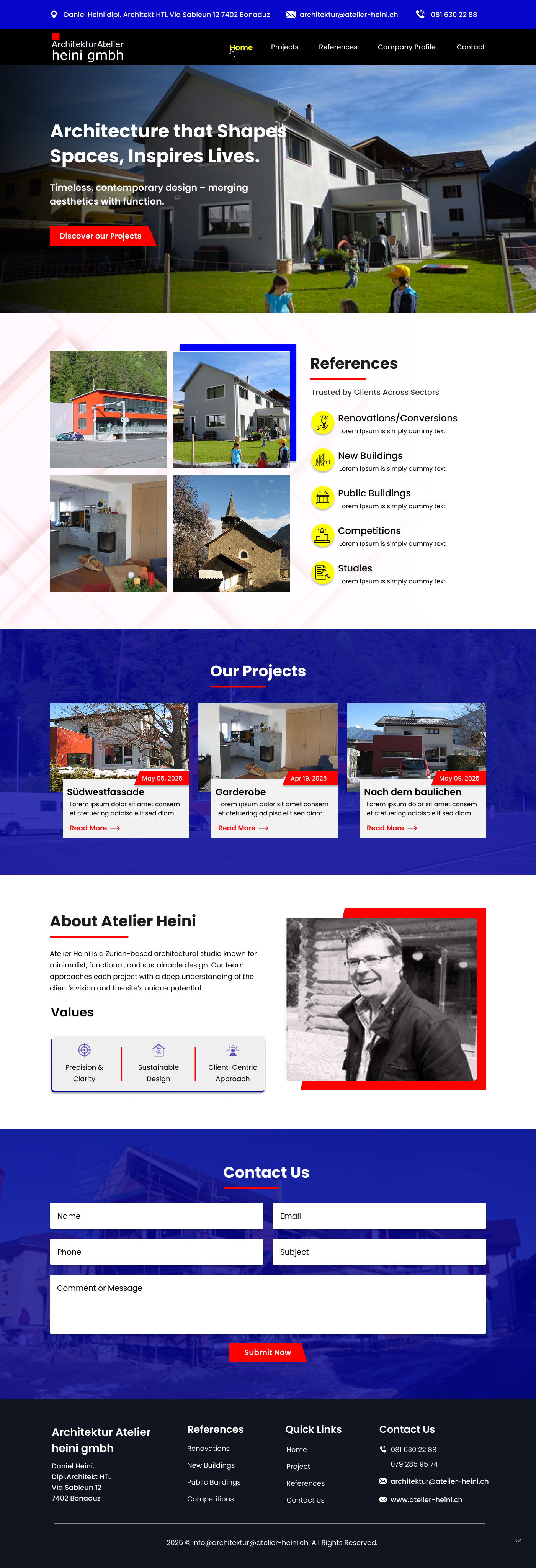 Web Design by pb for Marc Iten Websolutions | Design #35410668