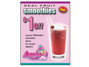 Moochie B's Menu boxes | Menu Design by Buck Tornado