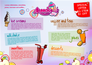 Menu Design by Vicez for moochie b's | Design: #824463