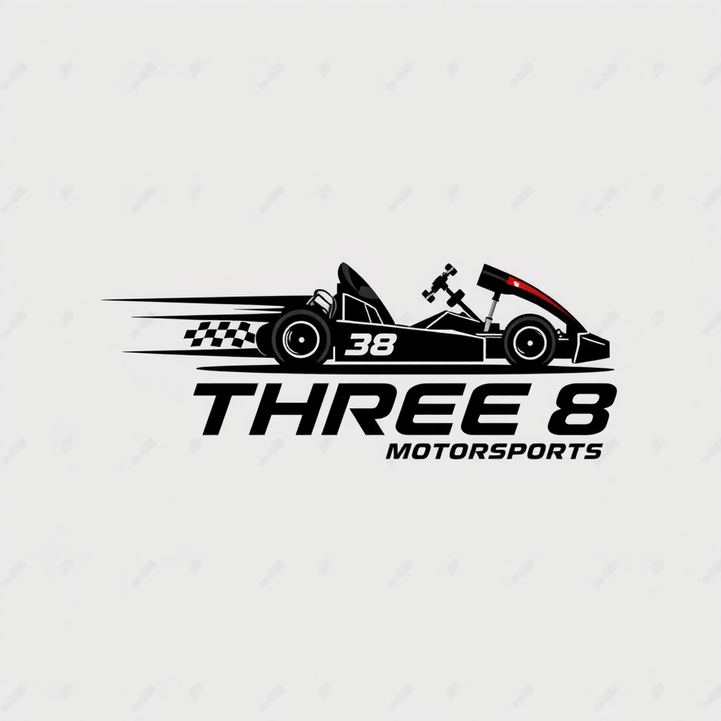 Logo Design by AMBStudio for Three 8 Motorsports | Design #35445053