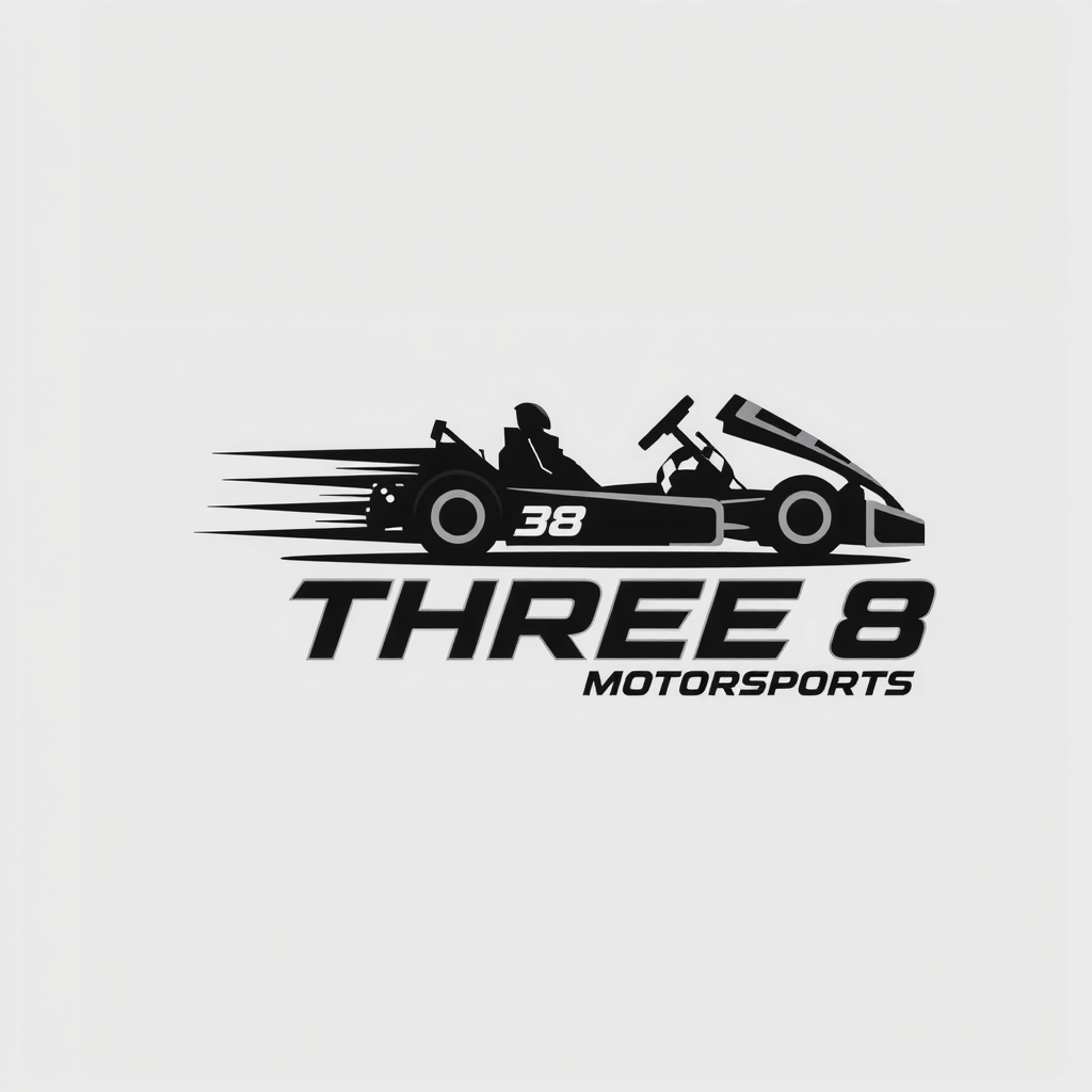 Logo Design by AMBStudio for Three 8 Motorsports | Design #35445058