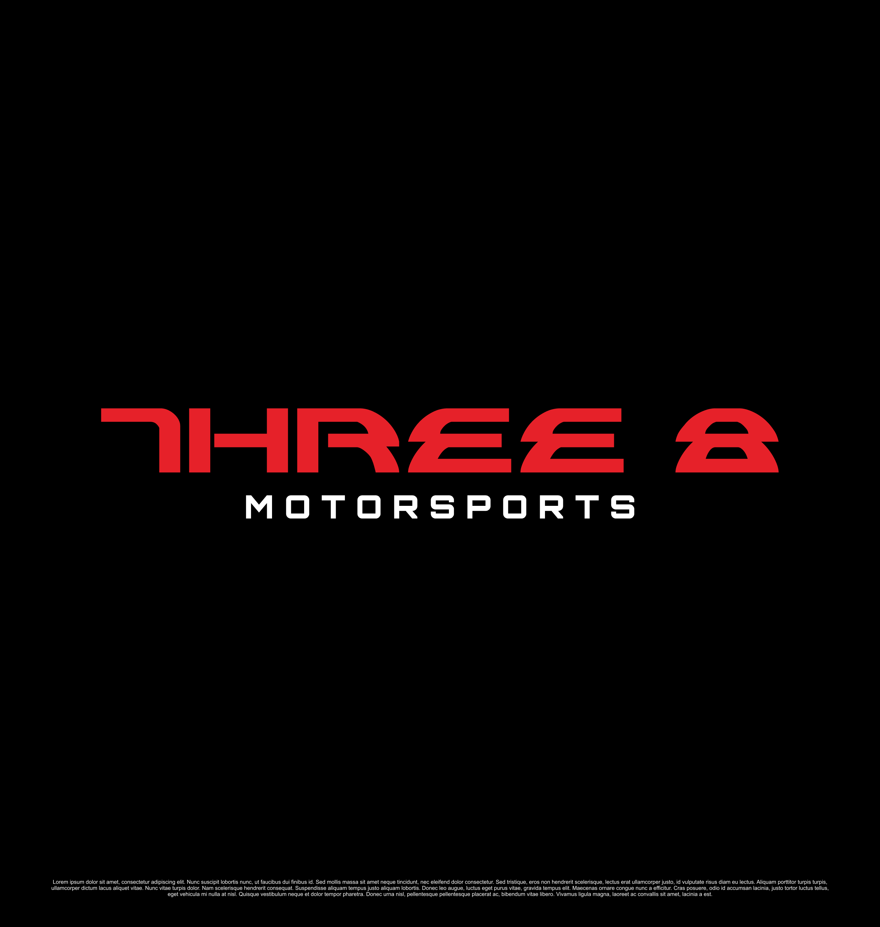Diseño de Logo por saesean para Three 8 Motorsports | Diseño #35410096
