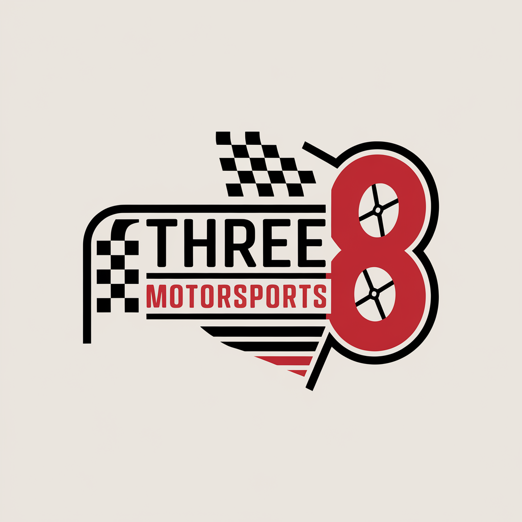 Logo Design by Shariqology for Three 8 Motorsports | Design #35406016