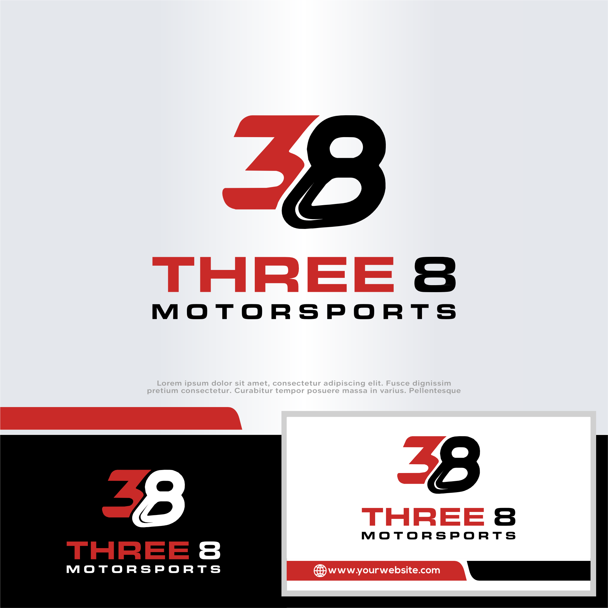 Diseño de Logo por win it para Three 8 Motorsports | Diseño #35407100