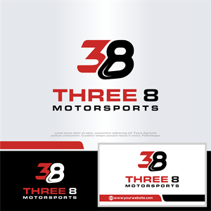 Diseño de Logo por win it para Three 8 Motorsports | Diseño: #35407100