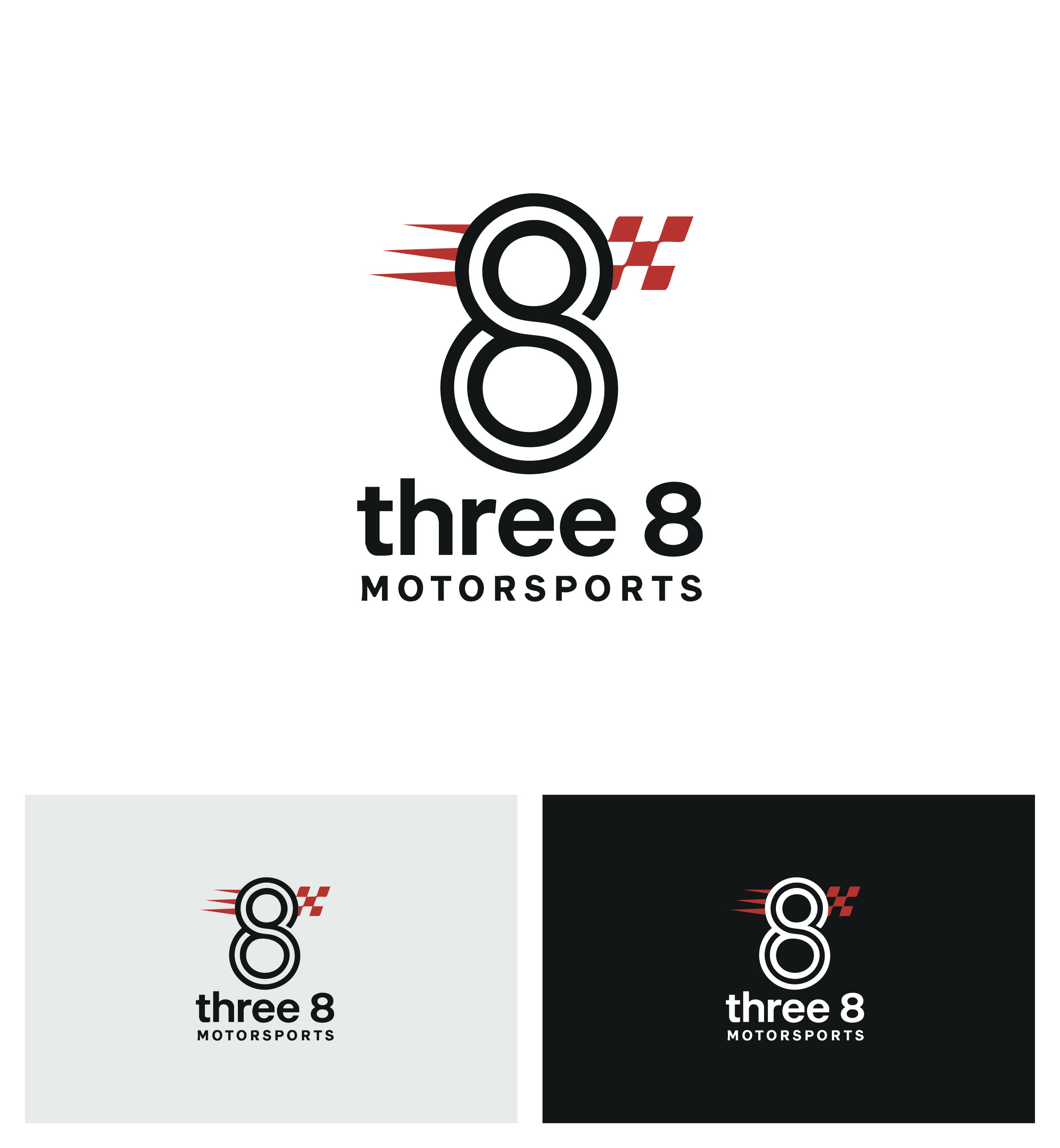 Logo Design by Afsana_Hoque for Three 8 Motorsports | Design #35414877