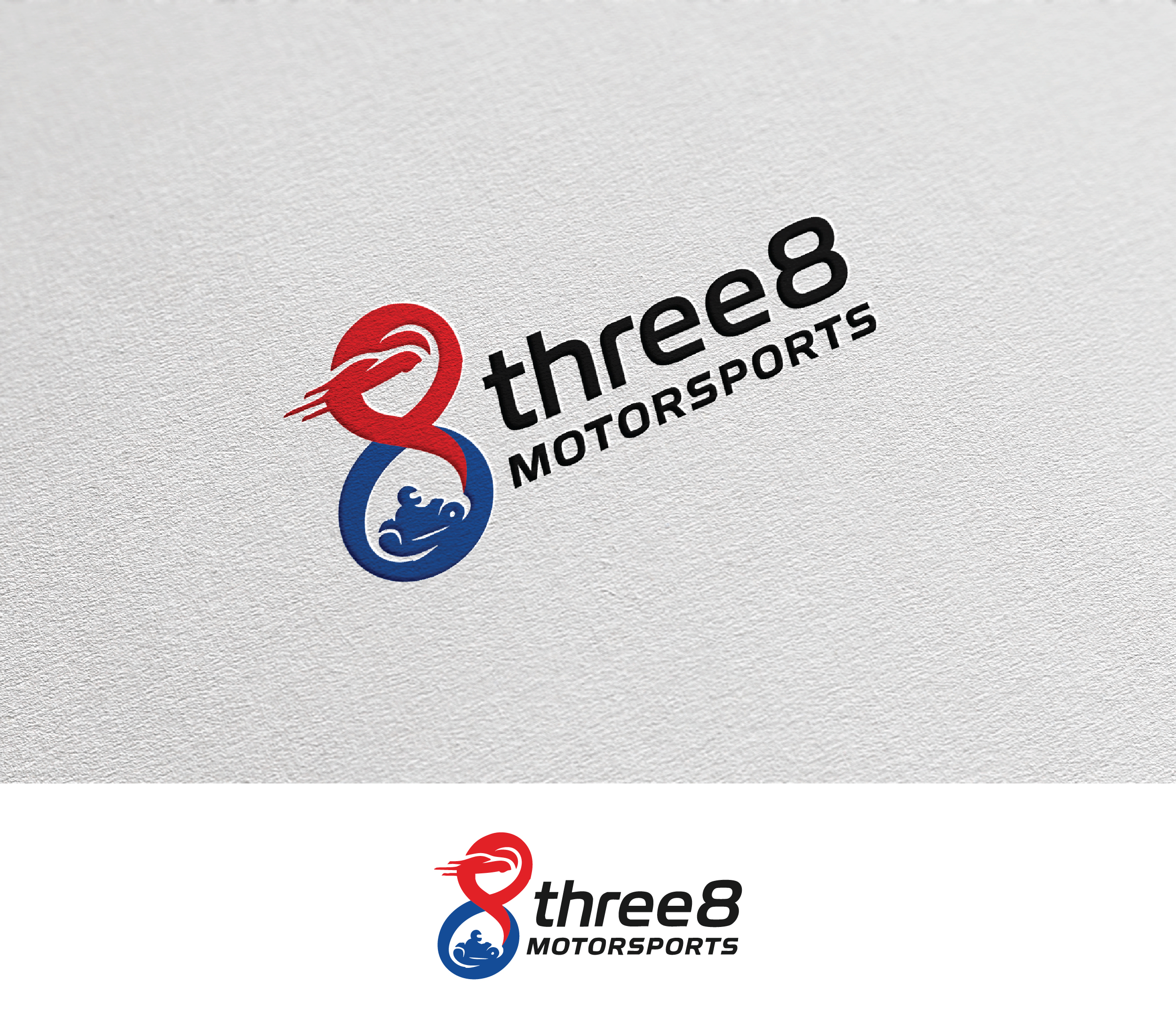 Logo Design by Afsana_Hoque for Three 8 Motorsports | Design #35414878