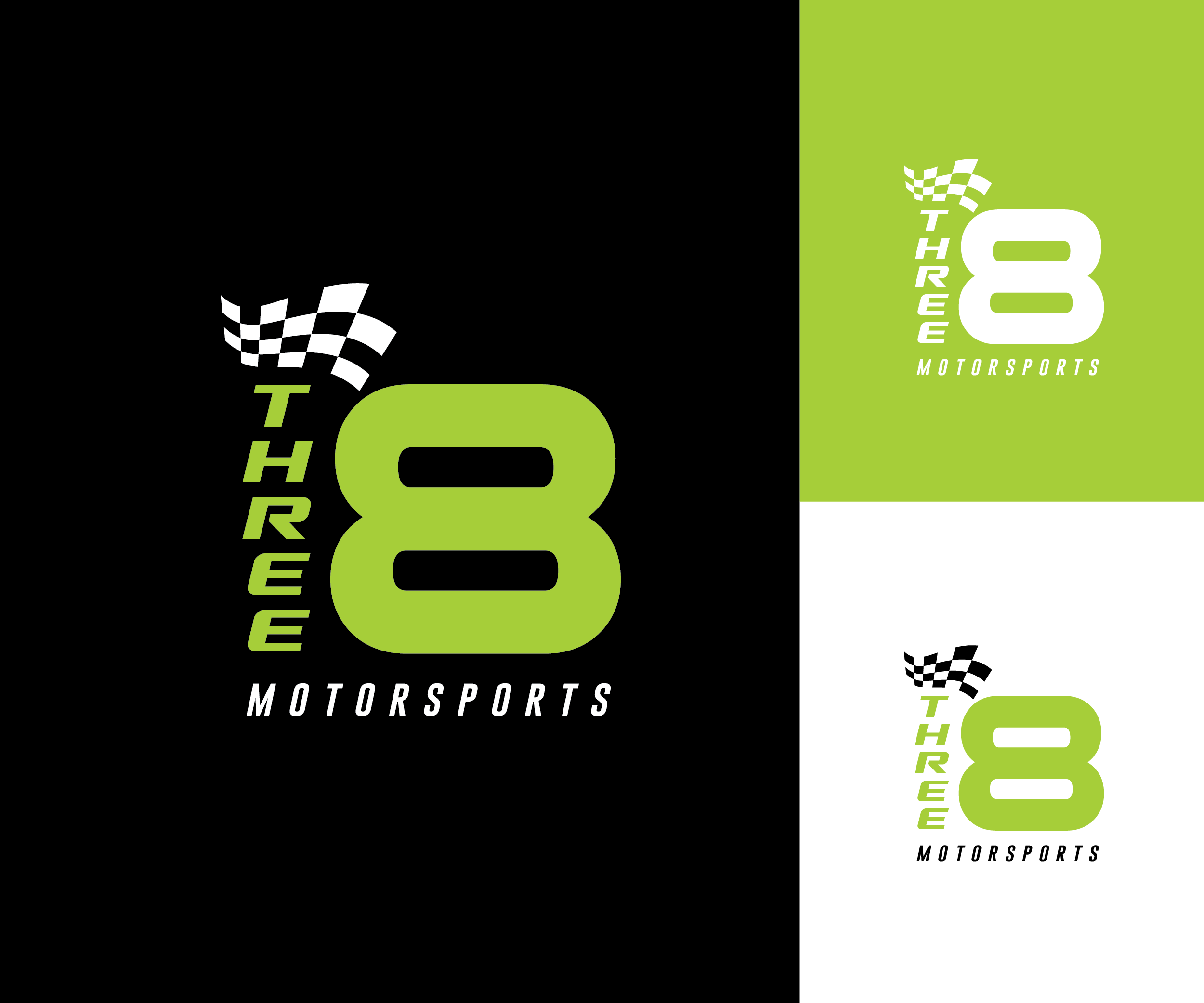 Diseño de Logo por saulogchito para Three 8 Motorsports | Diseño #35437408