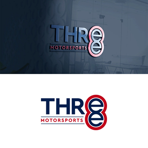 Logo-Design von Znuj Esilas für Three 8 Motorsports | Design: #35449477