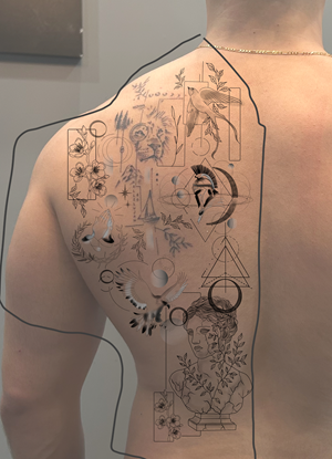 Diseño de Tatuaje por Sibylla para este proyecto | Diseño: #35446558