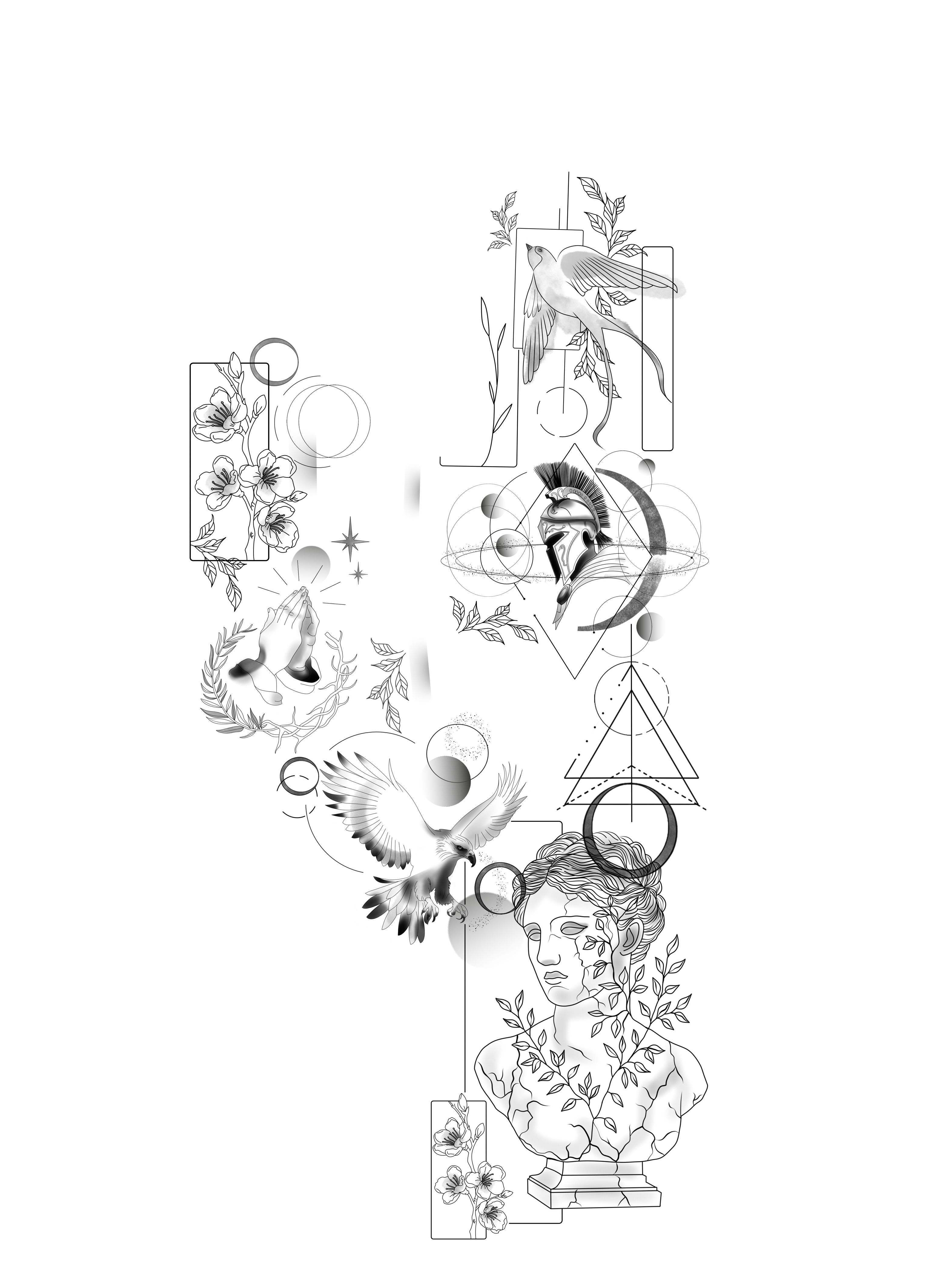 Tattoo Design by Sibylla for this project | Design #35446559