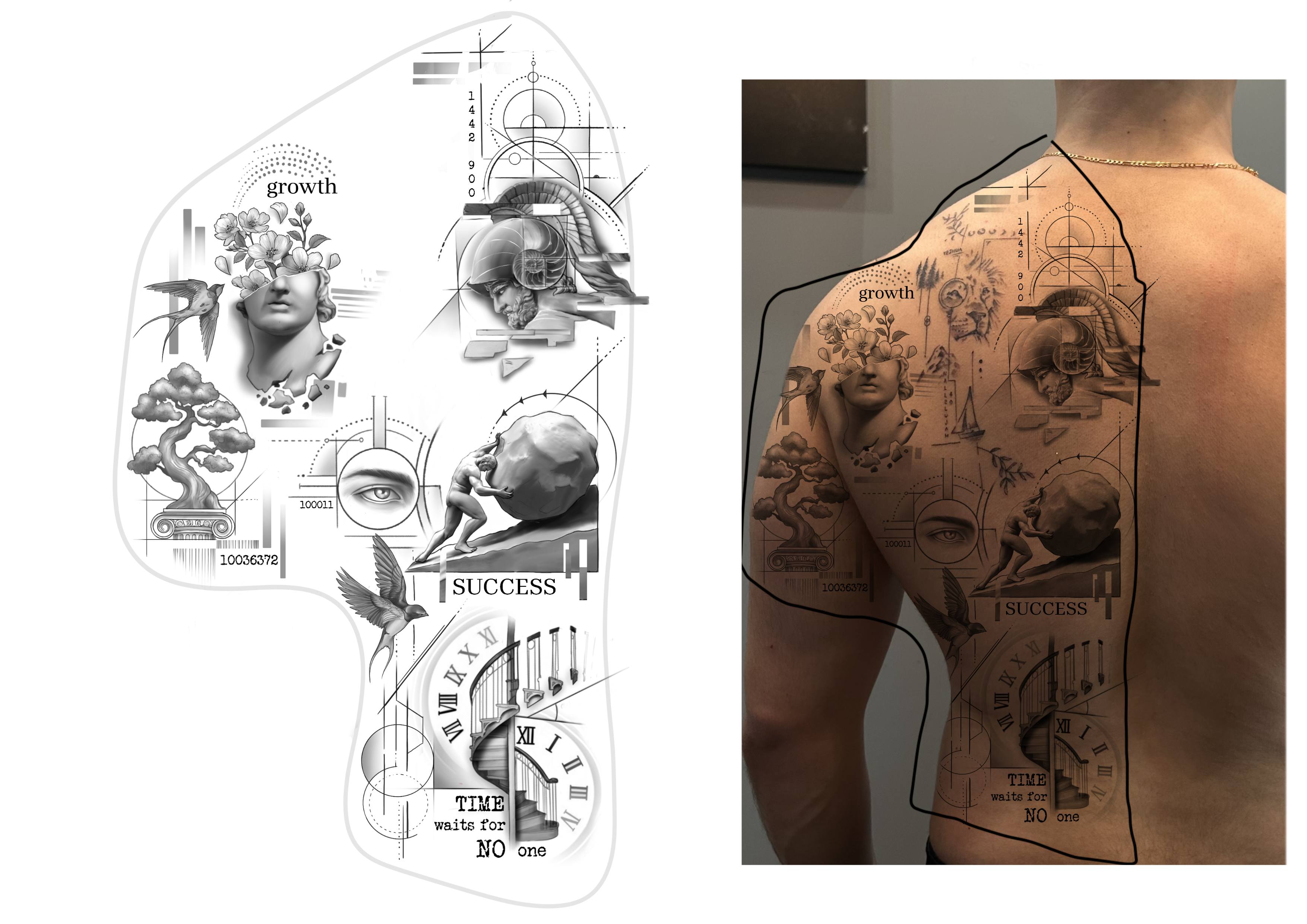 Tattoo Design by rafaelcame 2 for this project | Design #35425723