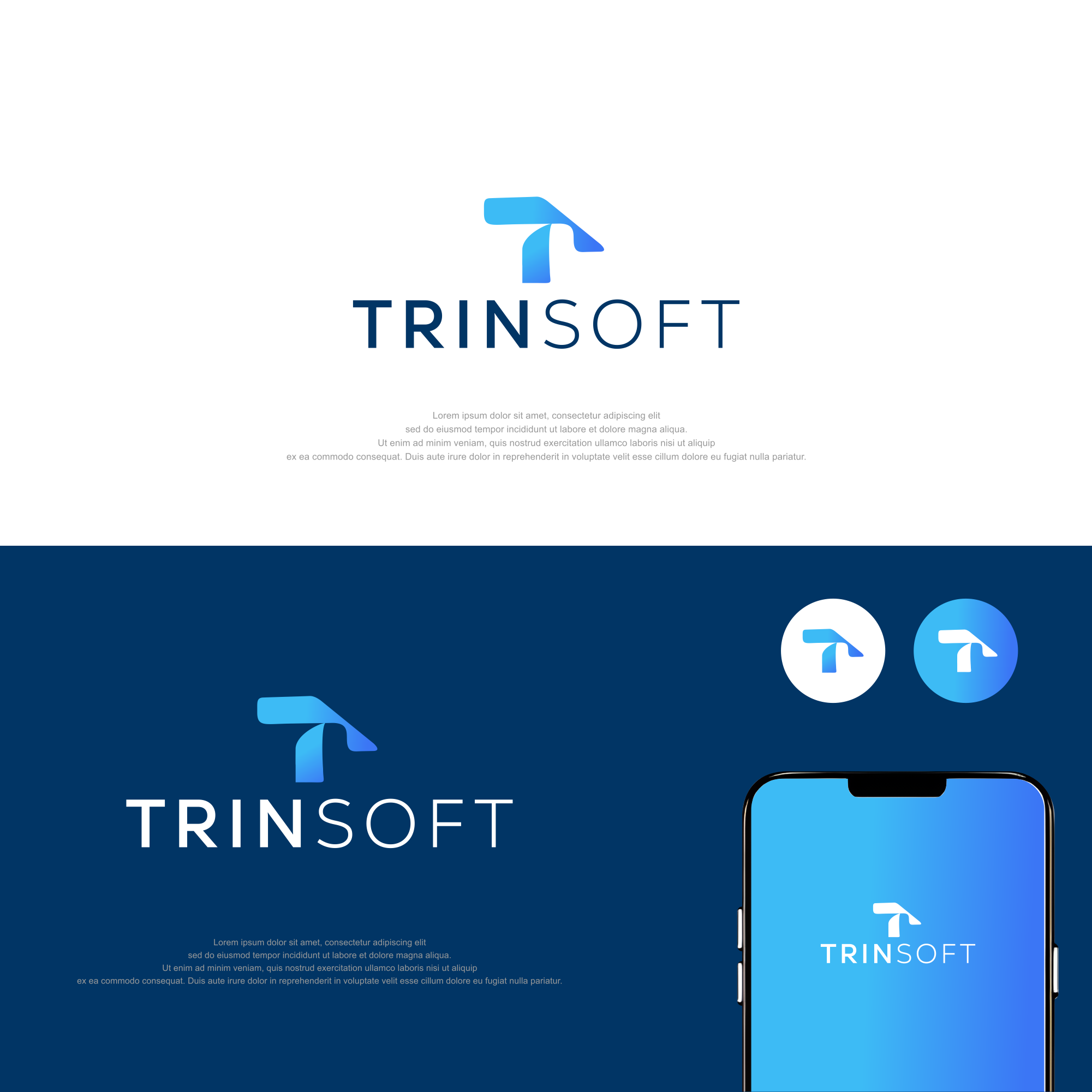 Diseño de Logo por DaffinArt para TrinSoft | Diseño #35428525
