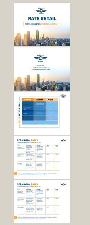 Brochure Design by Design Motion for Nationwest Aviation  | Design: #35476873