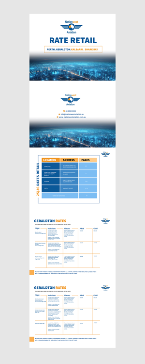 Rate sheet redesign