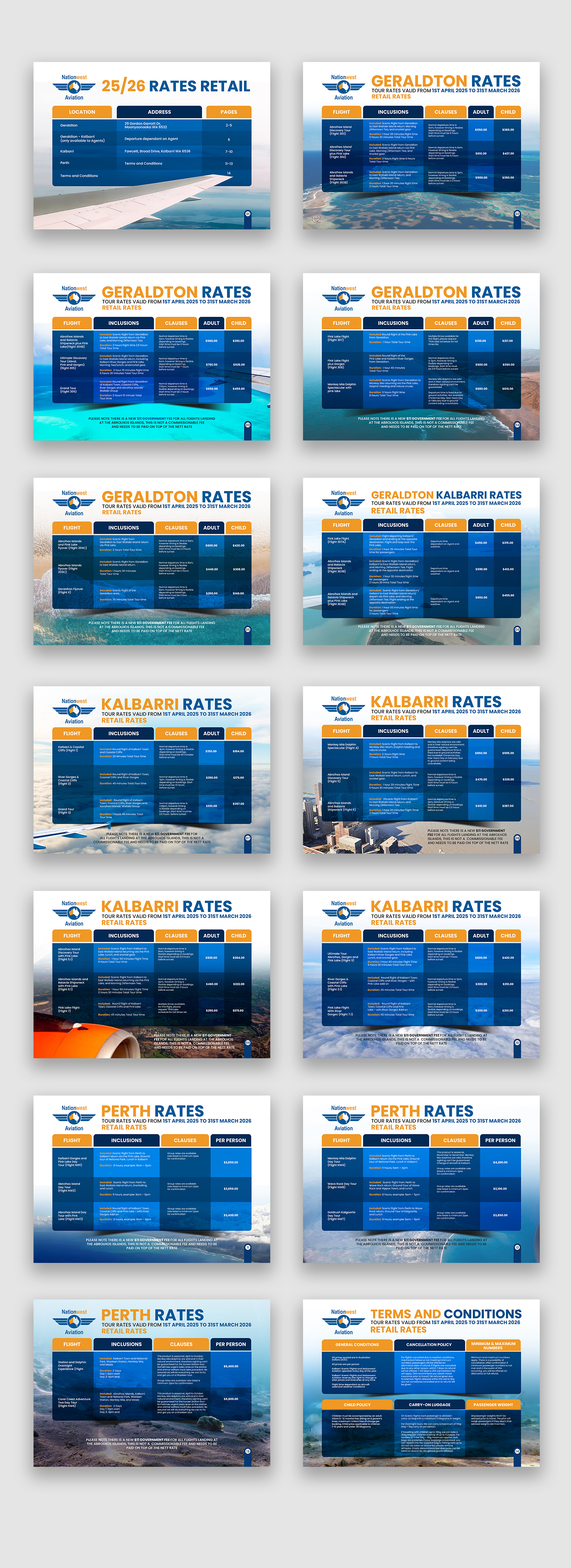 Brochure Design by debdesign for Nationwest Aviation  | Design #35424470