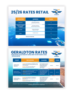 Brochure Design by debdesign for Nationwest Aviation  | Design: #35424602