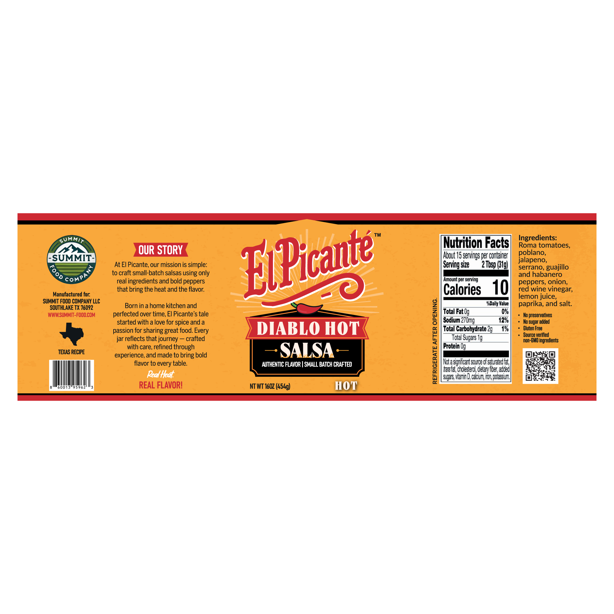 Diseño de Etiqueta por ronin71 para Summit Food Company | Diseño #35420385