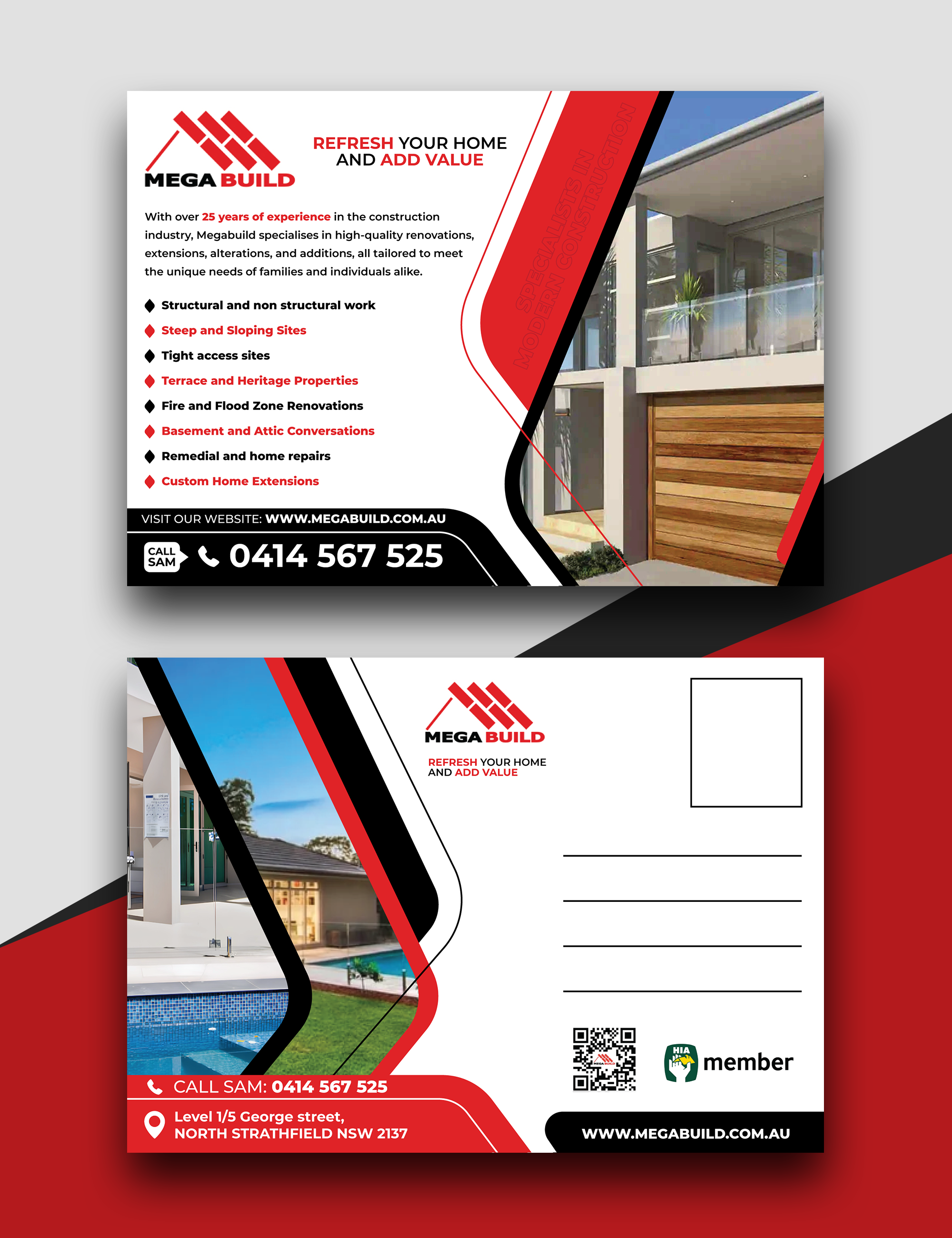 Diseño de Flyer por Nightmist para Megabuild Pty Ltd | Diseño #35419950