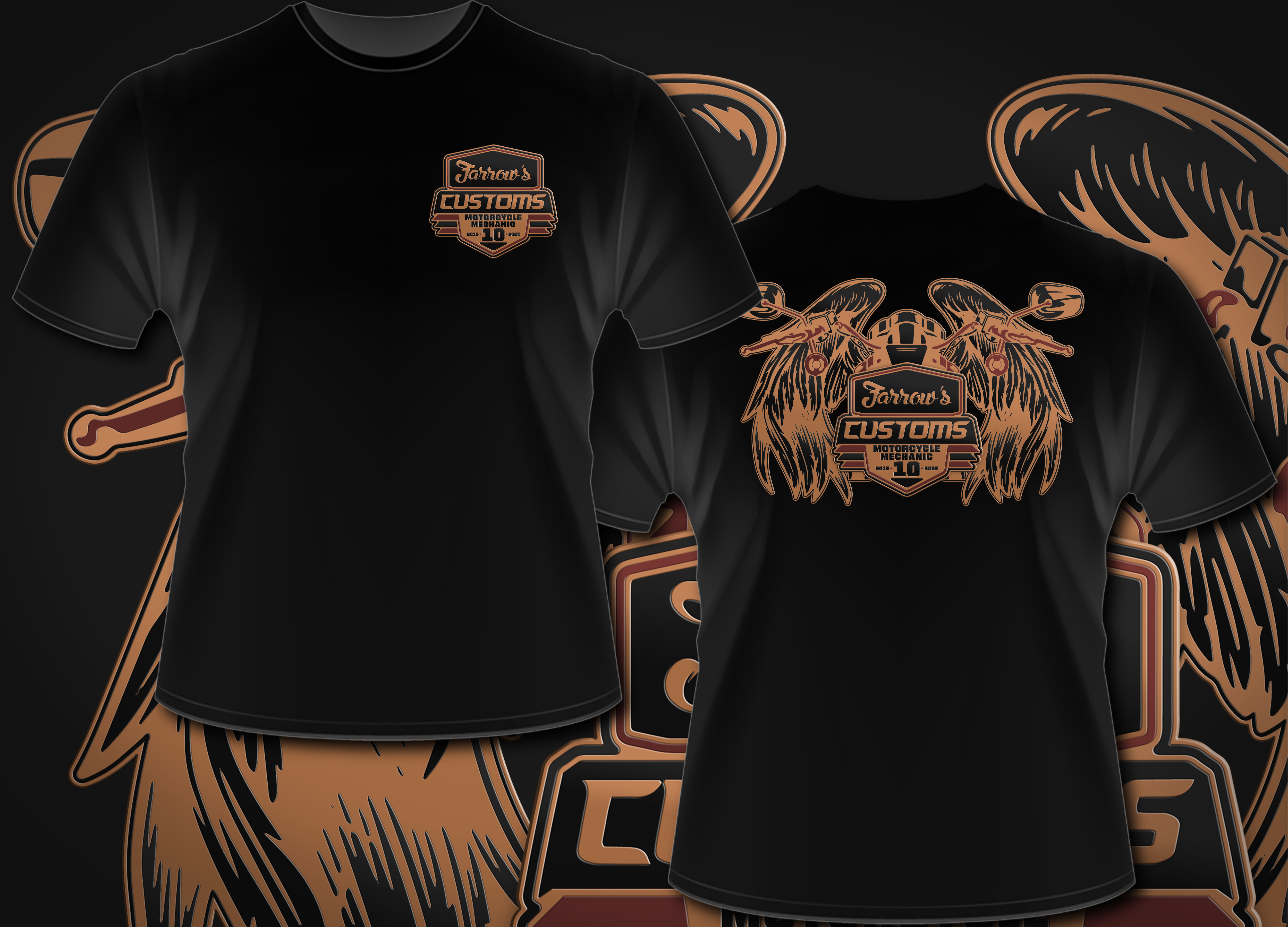 T-shirt Design by Nordic Designer for farrows Customs | Design #35442918