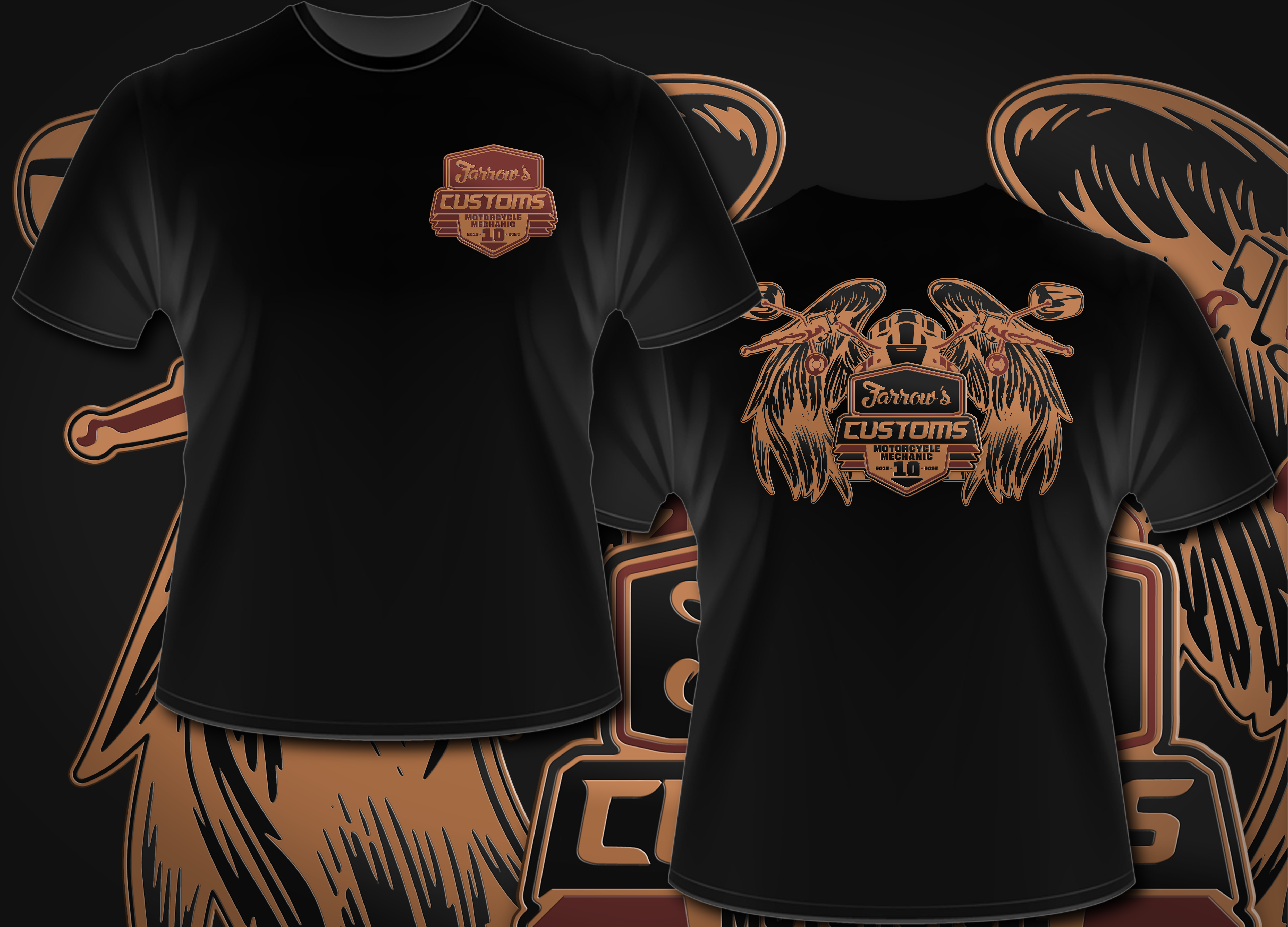 T-shirt Design by Nordic Designer for farrows Customs | Design #35442920