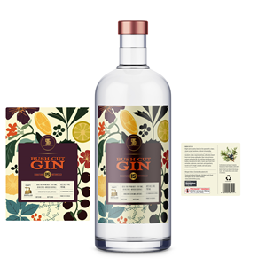 Modern Gin Label - Australian Distillery
