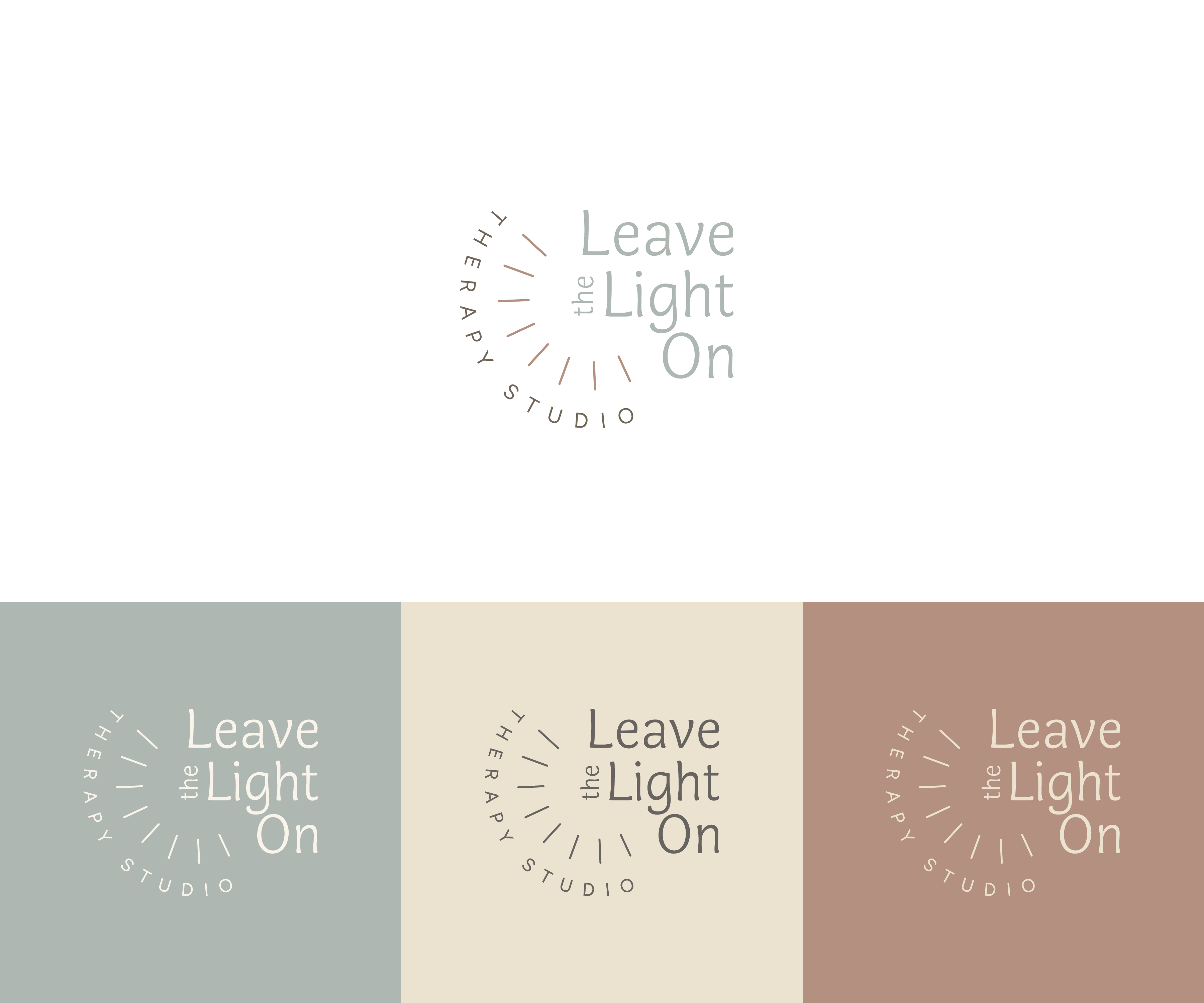 Logo Design by Lilie for Leave the Light On Therapy Studio | Design #35436016