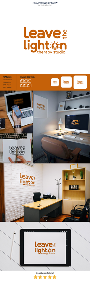 Diseño de Logo por StudioDesigner para Leave the Light On Therapy Studio | Diseño: #35433211