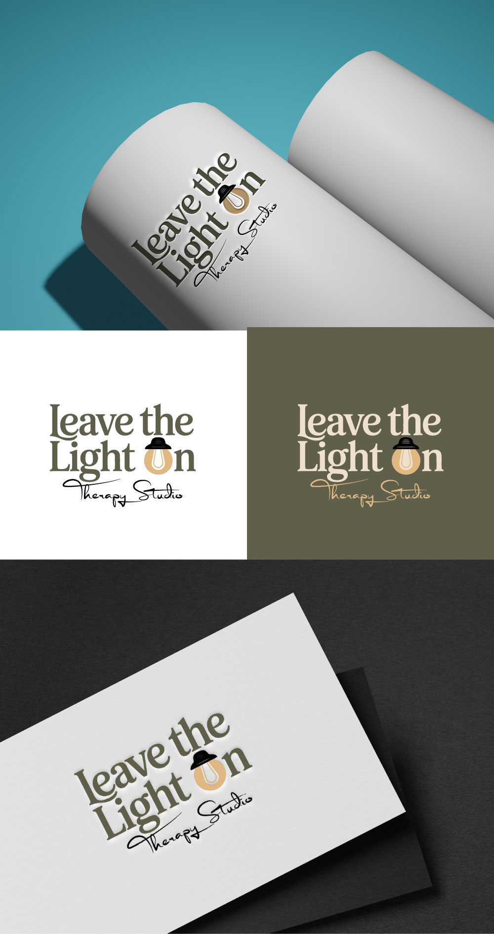 Logo Design by KING JM for Leave the Light On Therapy Studio | Design #35437017
