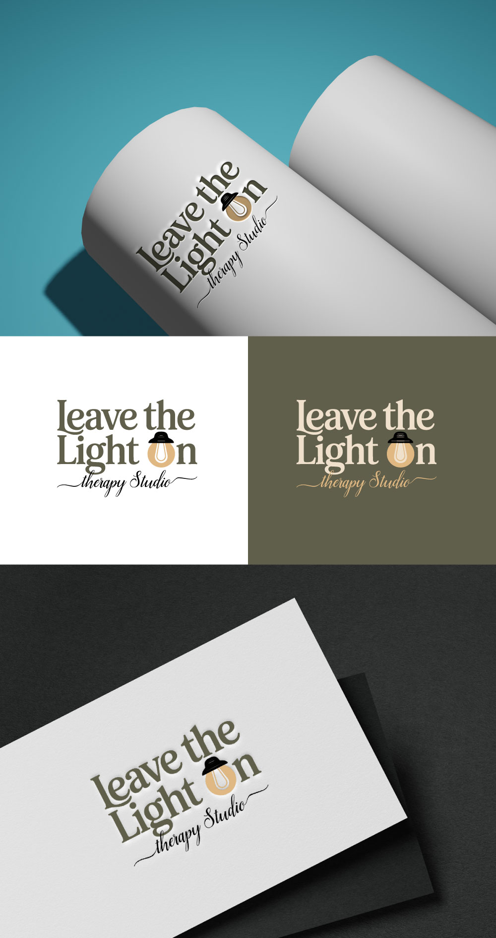 Logo Design by KING JM for Leave the Light On Therapy Studio | Design #35437018