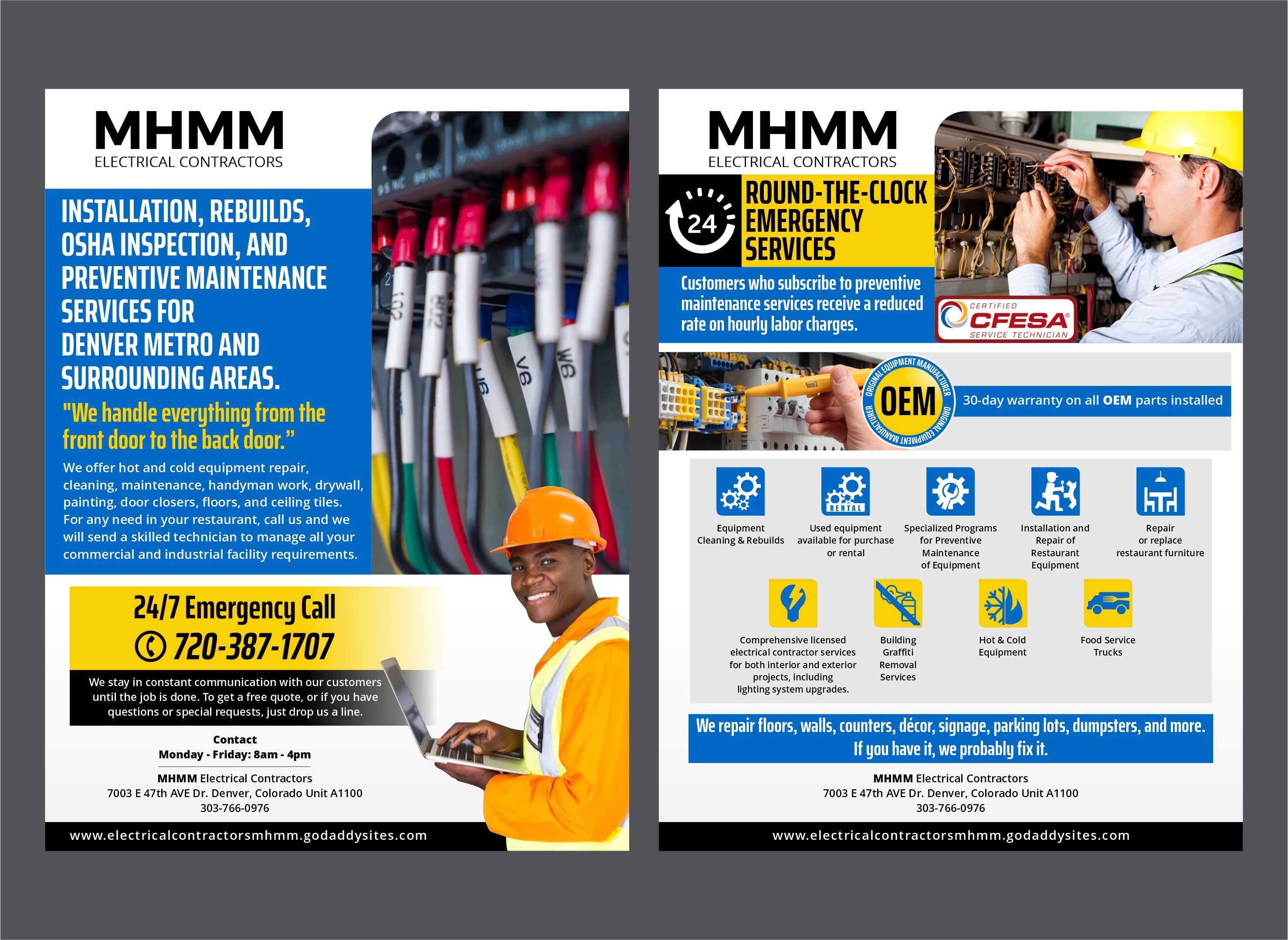 Design de Flyer par erikdesign pour Mile High Millwrights and Maintenance | Design #35440095