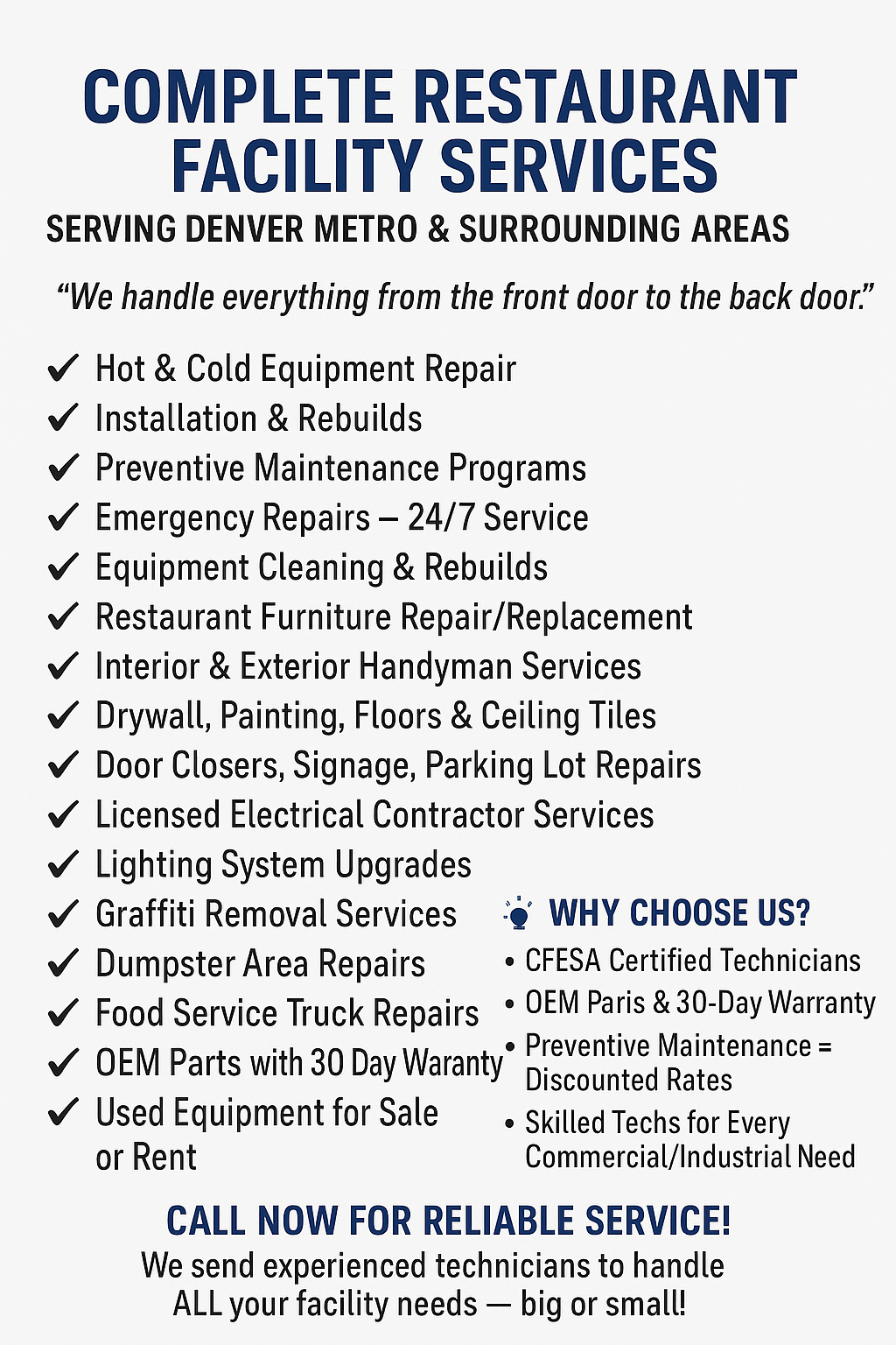 Flyer Design by Harry Creative for Mile High Millwrights and Maintenance | Design #35434652