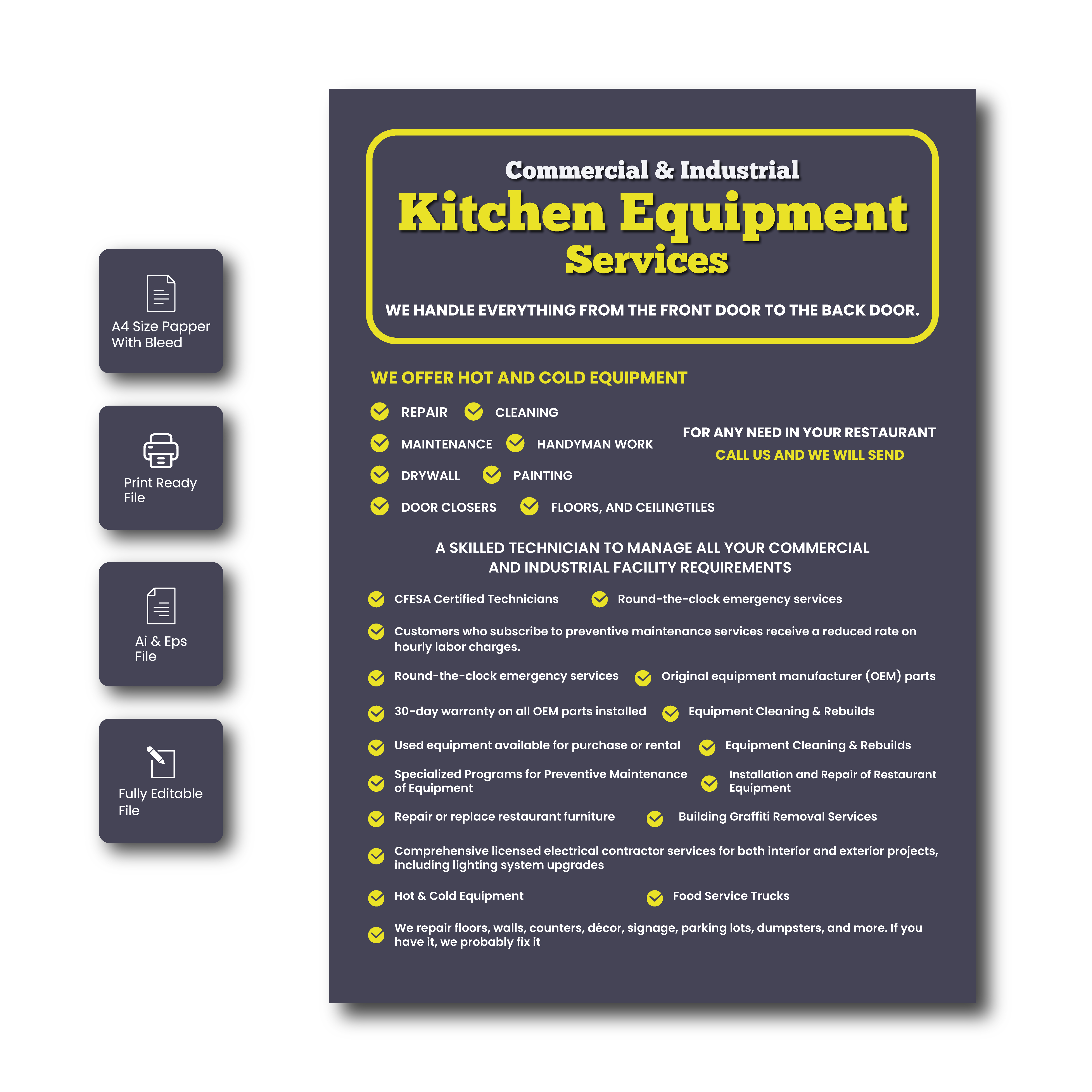 Flyer Design by grappikstar for Mile High Millwrights and Maintenance | Design #35434166