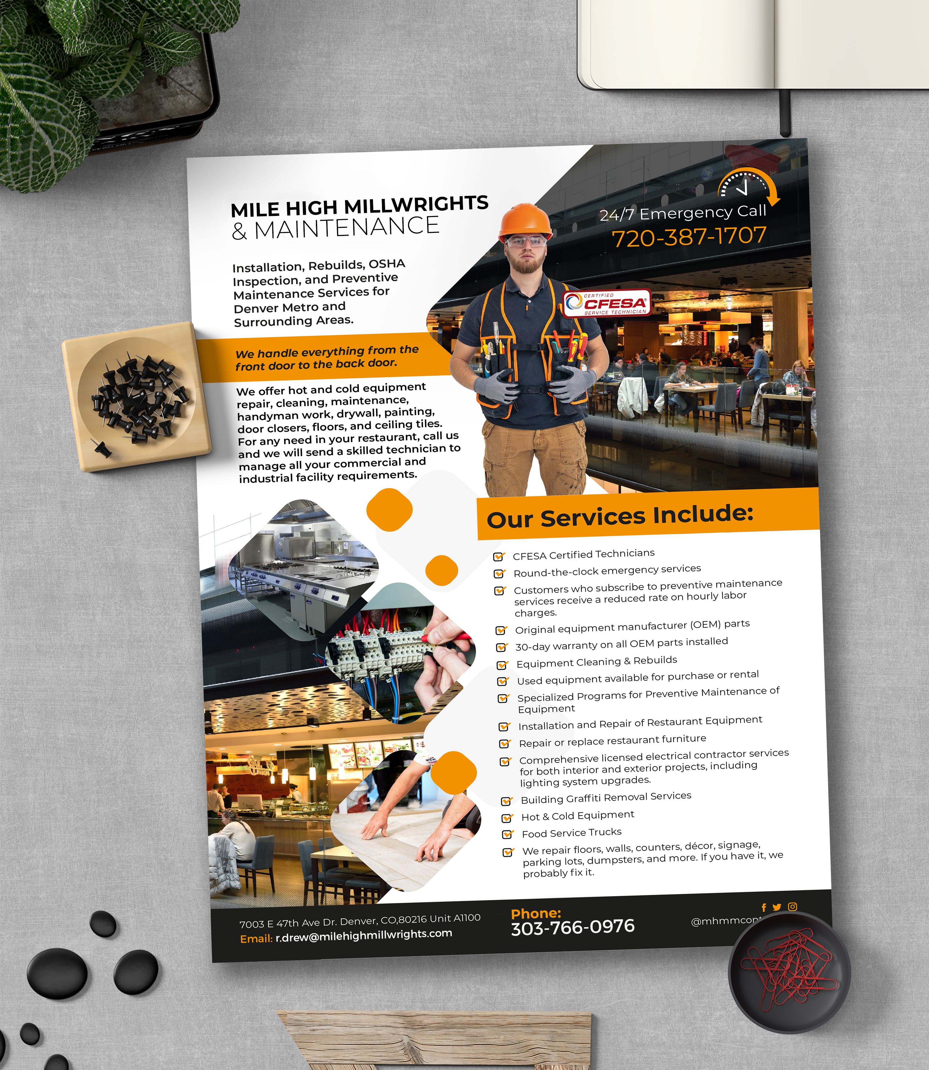 Flyer Design by Achiver for Mile High Millwrights and Maintenance | Design #35446021