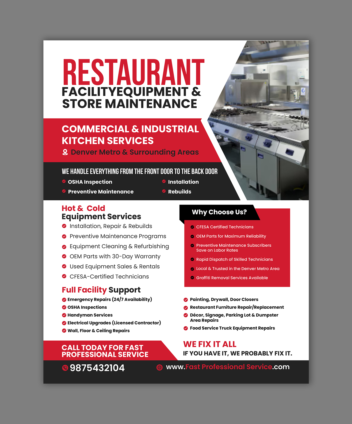 Flyer Design by debdesign for Mile High Millwrights and Maintenance | Design #35437949