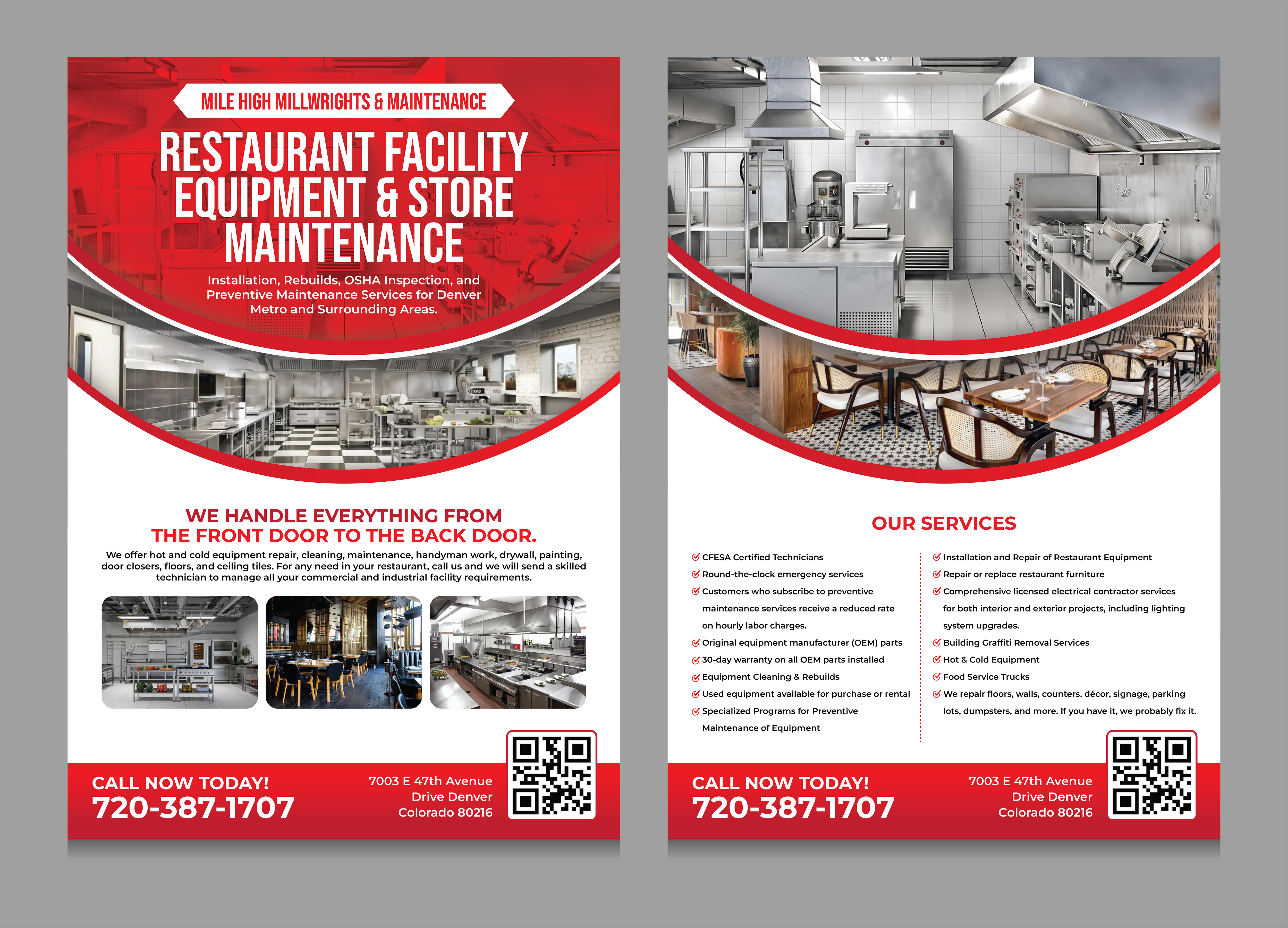 Flyer Design by 3Guys for Mile High Millwrights and Maintenance | Design #35445918