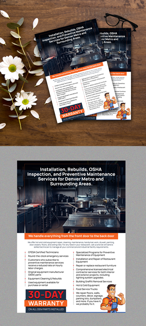 Diseño de Flyer por 123graphics para Mile High Millwrights and Maintenance | Diseño #35438212