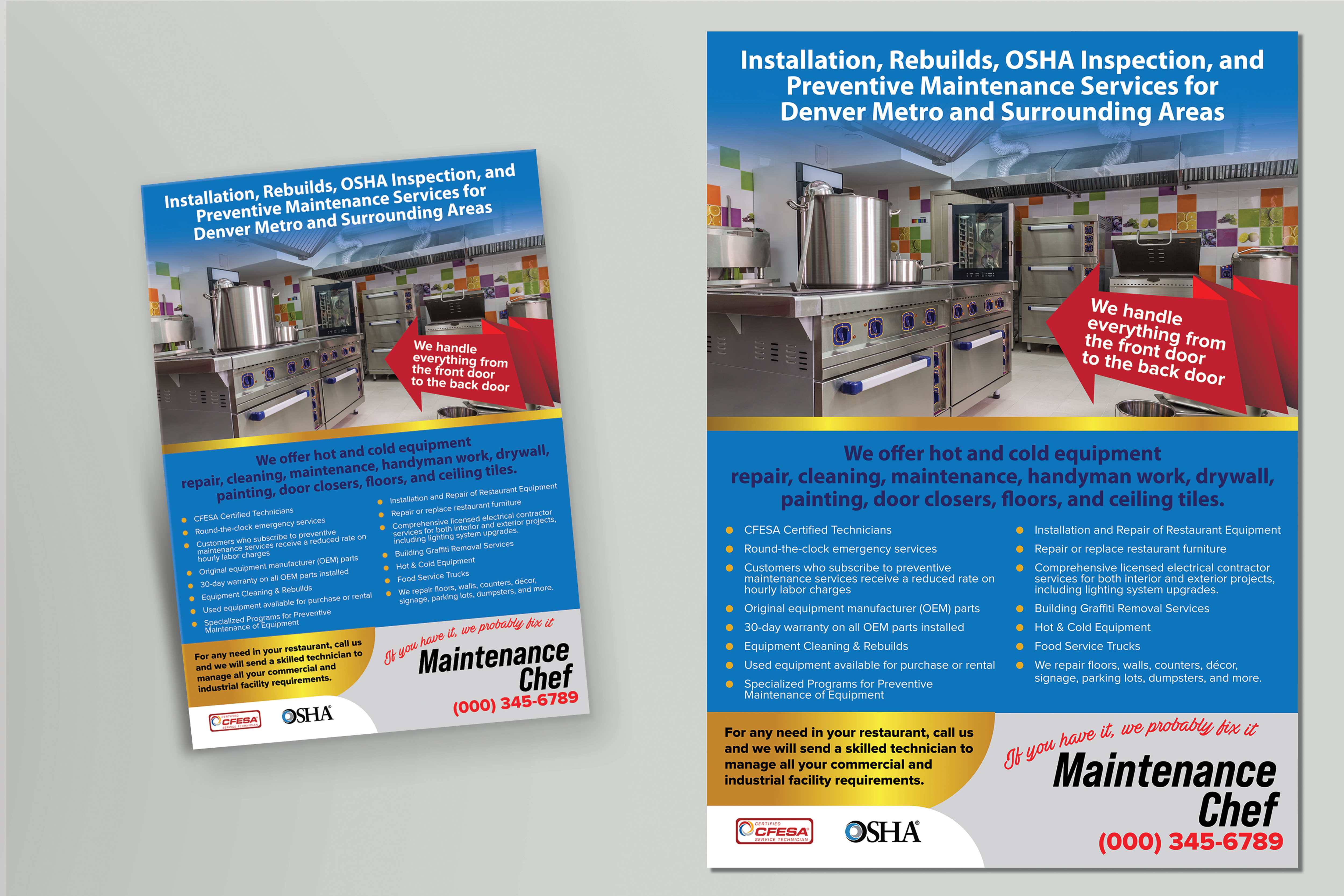 Flyer Design by Impressive Designs for Mile High Millwrights and Maintenance | Design #35437163