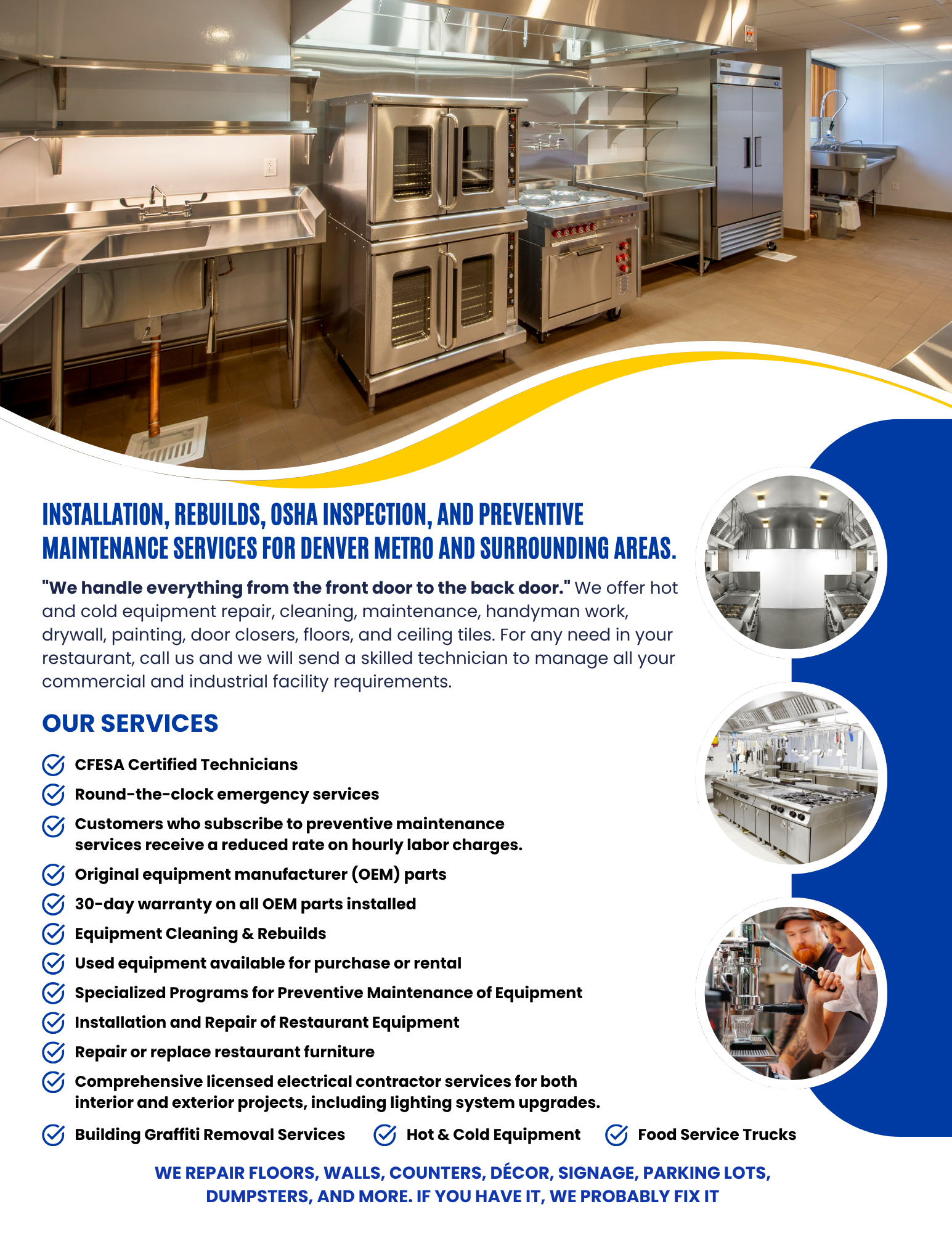 Flyer Design by James for Mile High Millwrights and Maintenance | Design #35437215