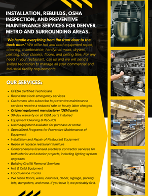 Flyer Design by James for Mile High Millwrights and Maintenance | Design: #35437218