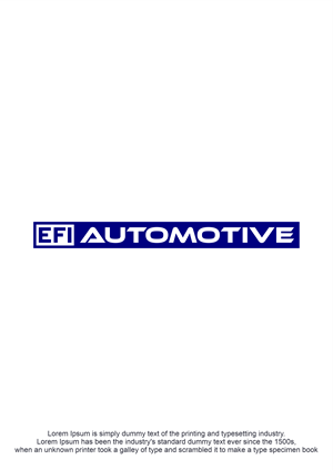 Diseño de Logo por Abigaill_design para EFI Automotive | Diseño: #35437834