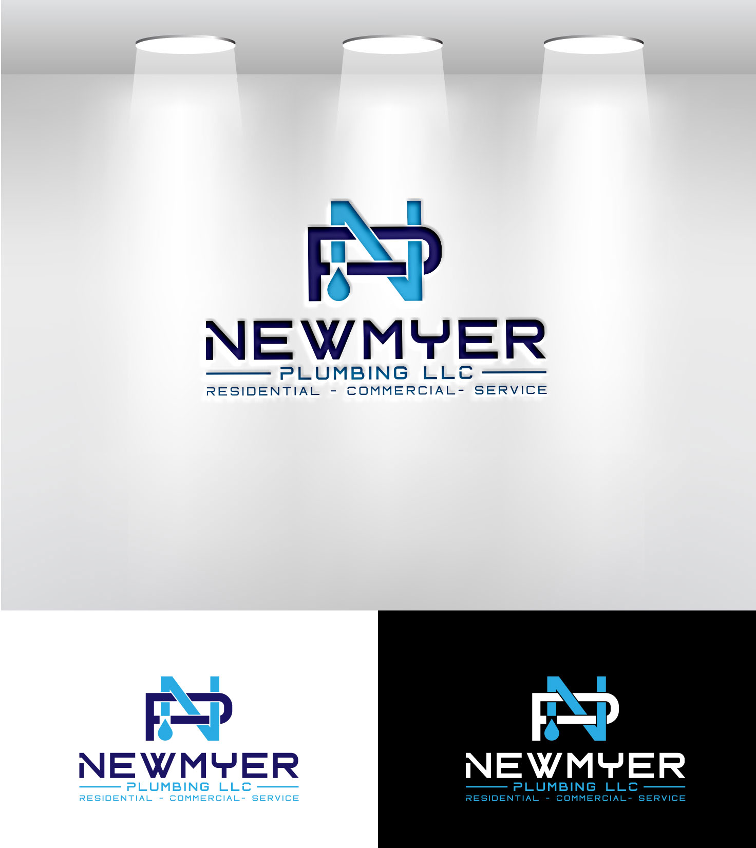 Logo Design by Mi Design1 for Newmyer plumbing LLC | Design #35447518