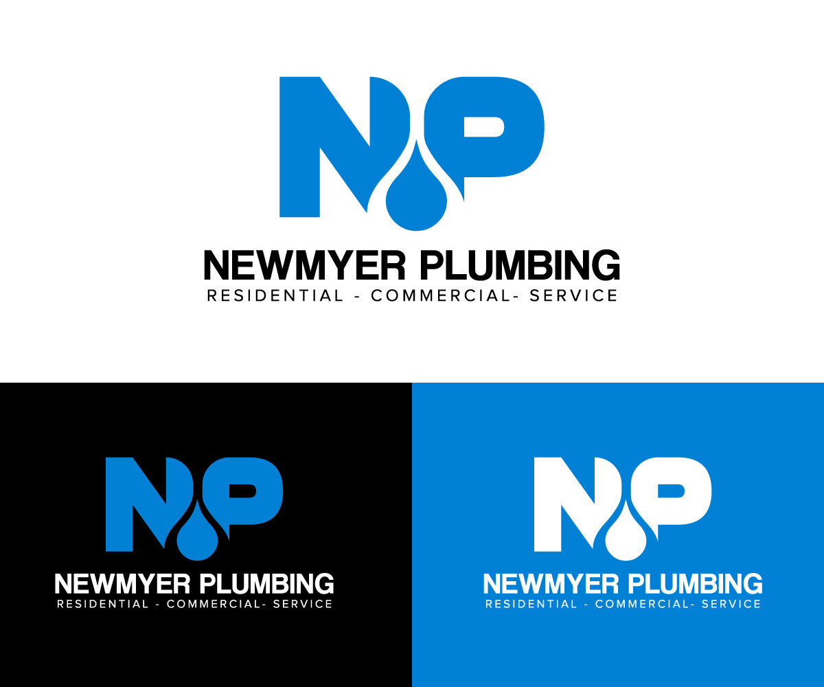 Logo Design by Kavth for Newmyer plumbing LLC | Design #35469415