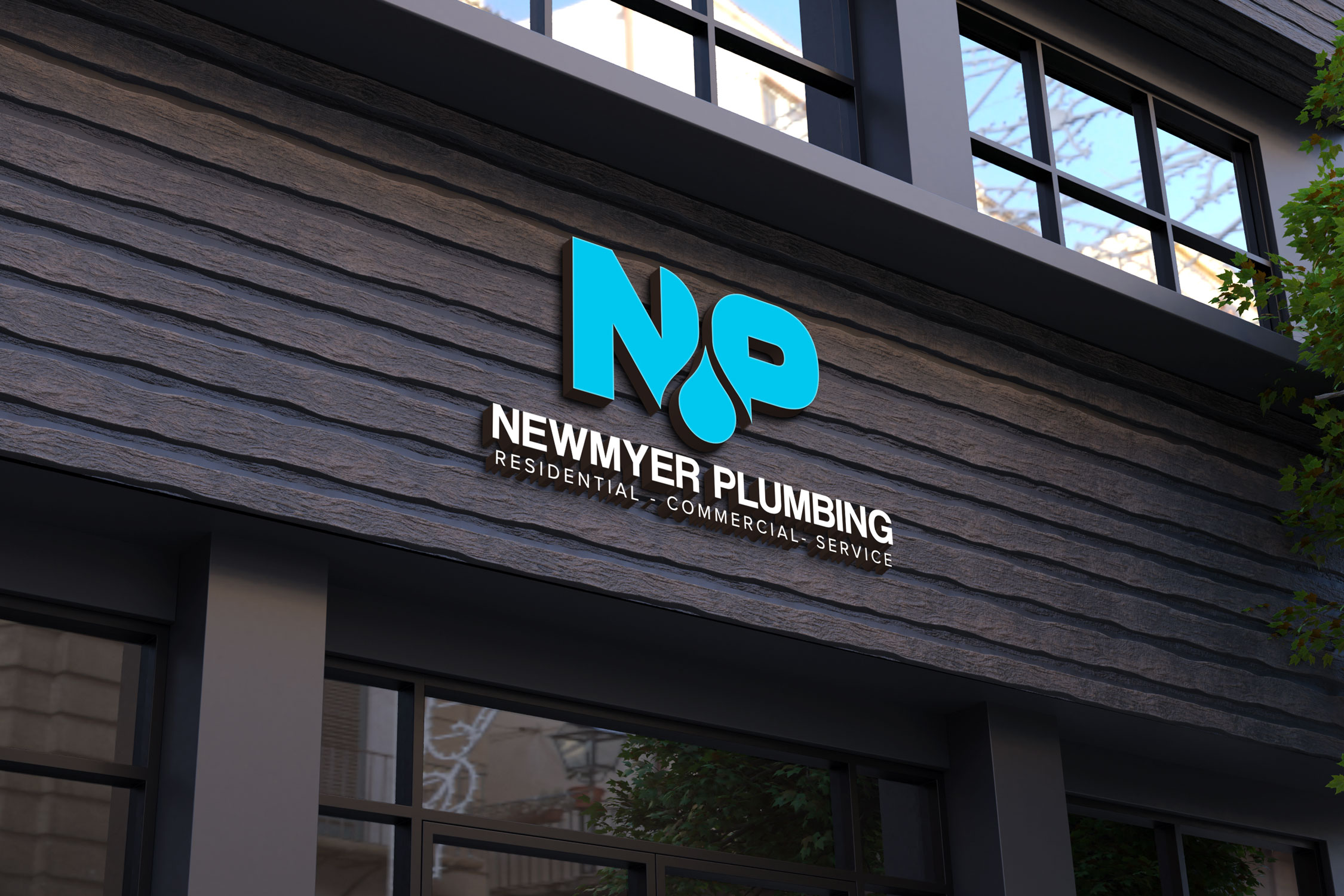 Logo Design by Kavth for Newmyer plumbing LLC | Design #35469453