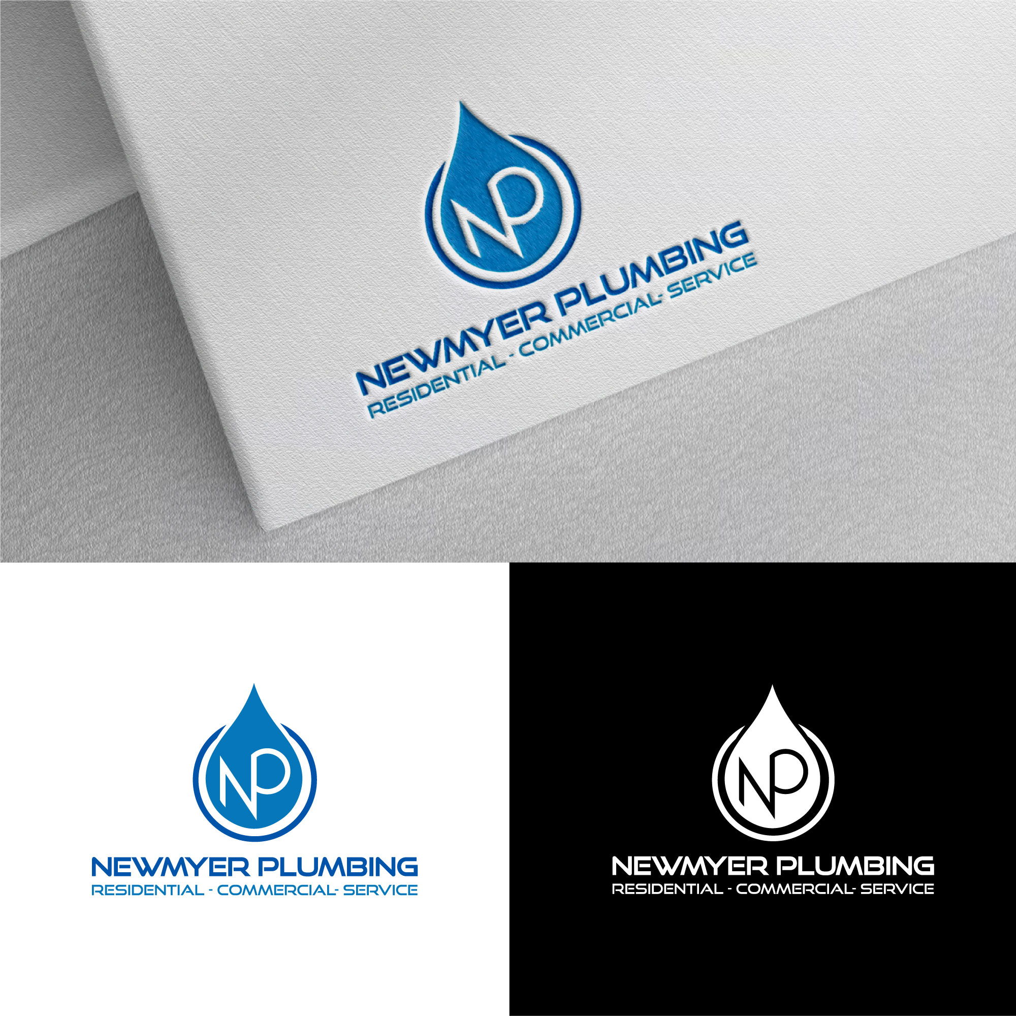 Diseño de Logo por Fortmindz para Newmyer plumbing LLC | Diseño #35449454