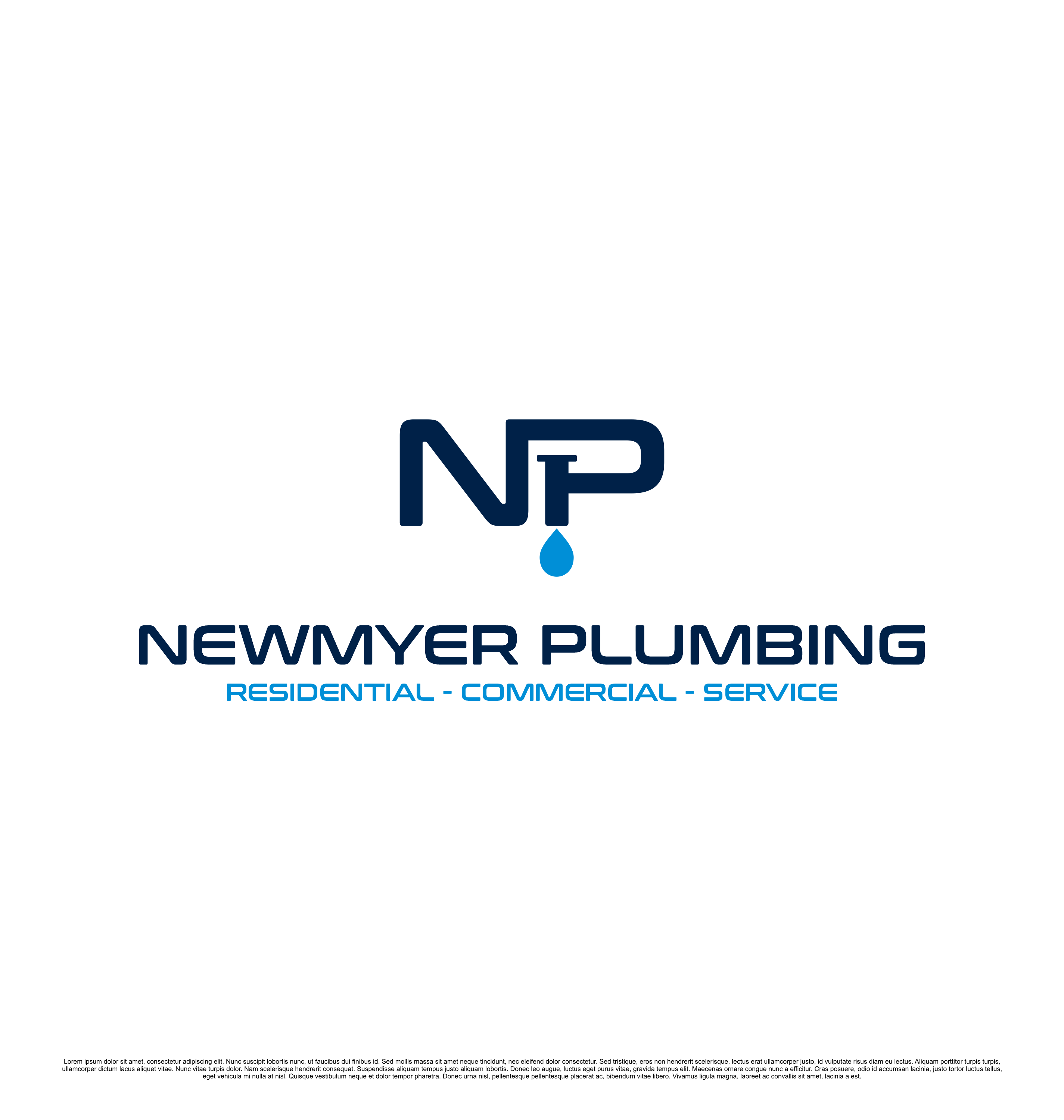 Logo Design by saesean for Newmyer plumbing LLC | Design #35451865