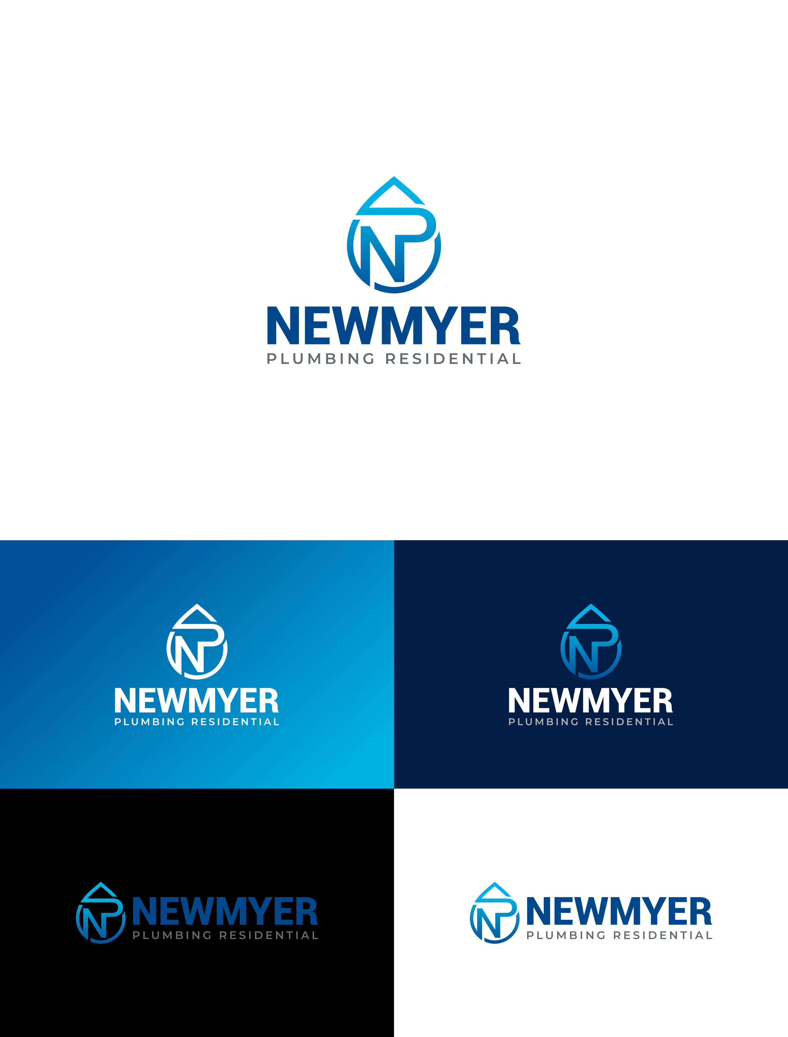 Logo Design by 3n0h99 for Newmyer plumbing LLC | Design #35449568