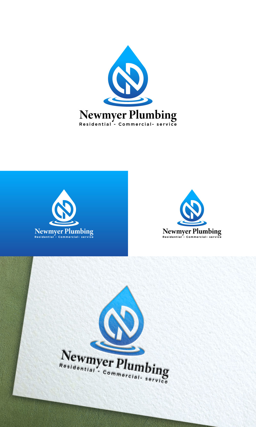 Logo Design by loveqis for Newmyer plumbing LLC | Design #35459201