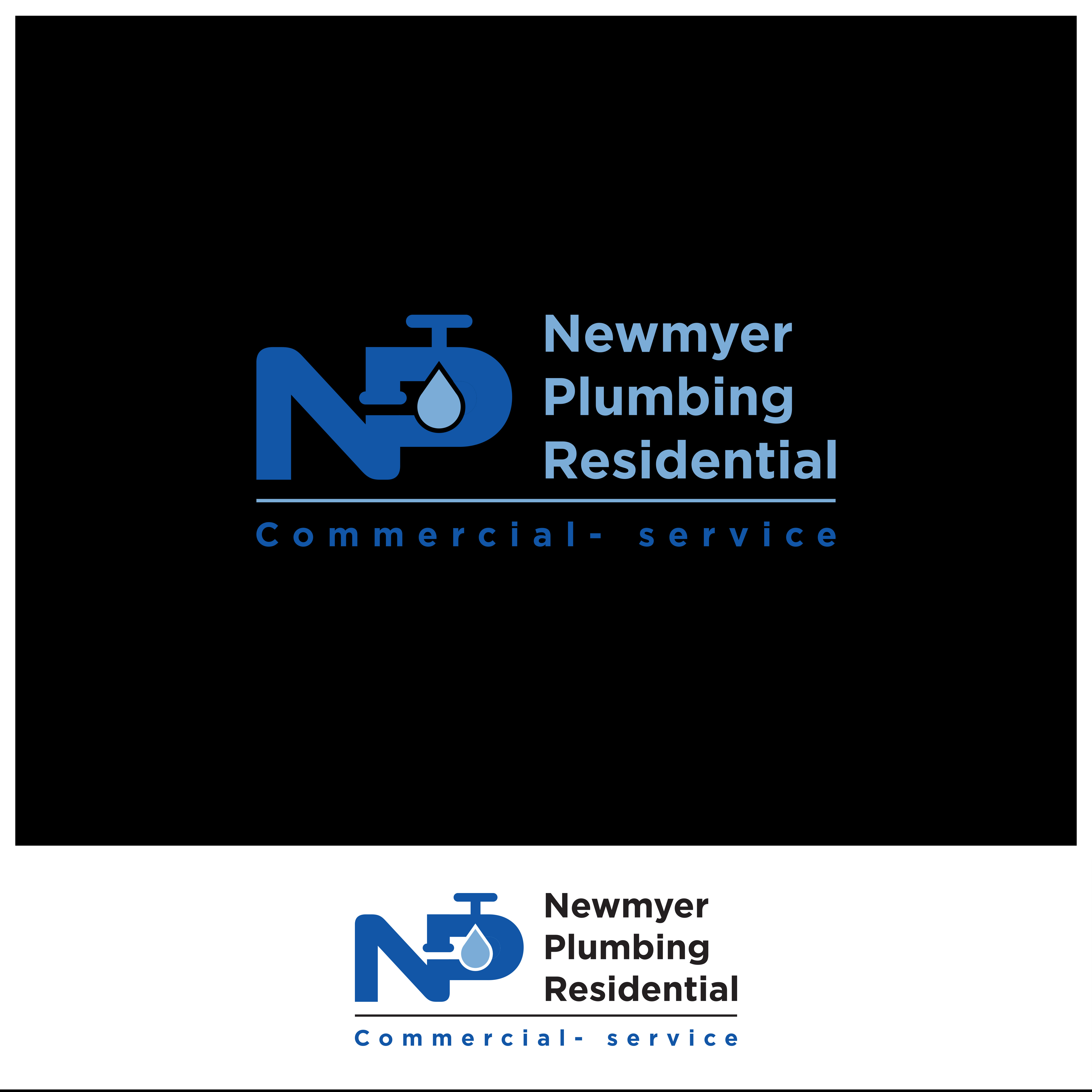 Logo Design by HiKyriosDesign for Newmyer plumbing LLC | Design #35480928