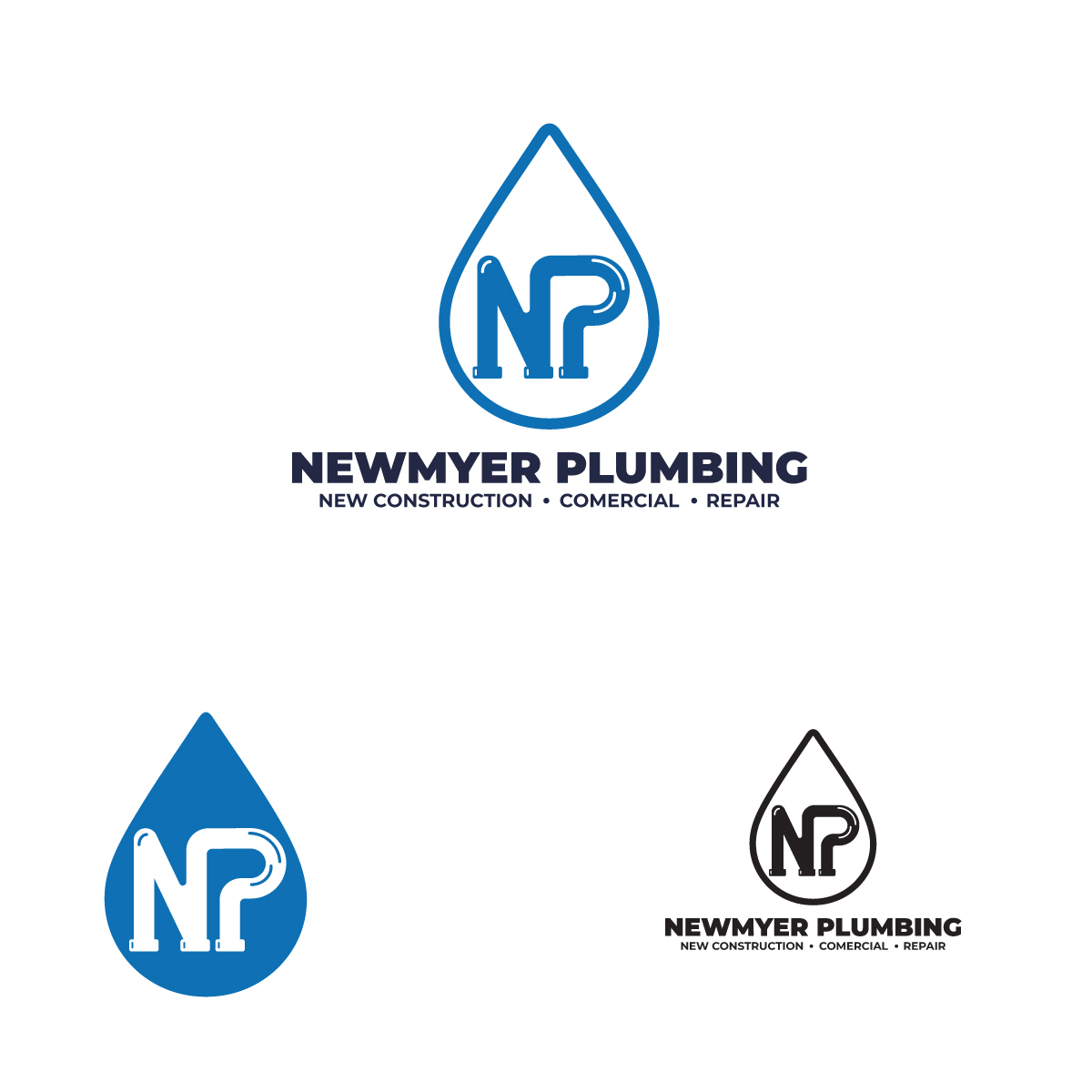 Logo Design by dianagargaritza for Newmyer plumbing LLC | Design #35453568